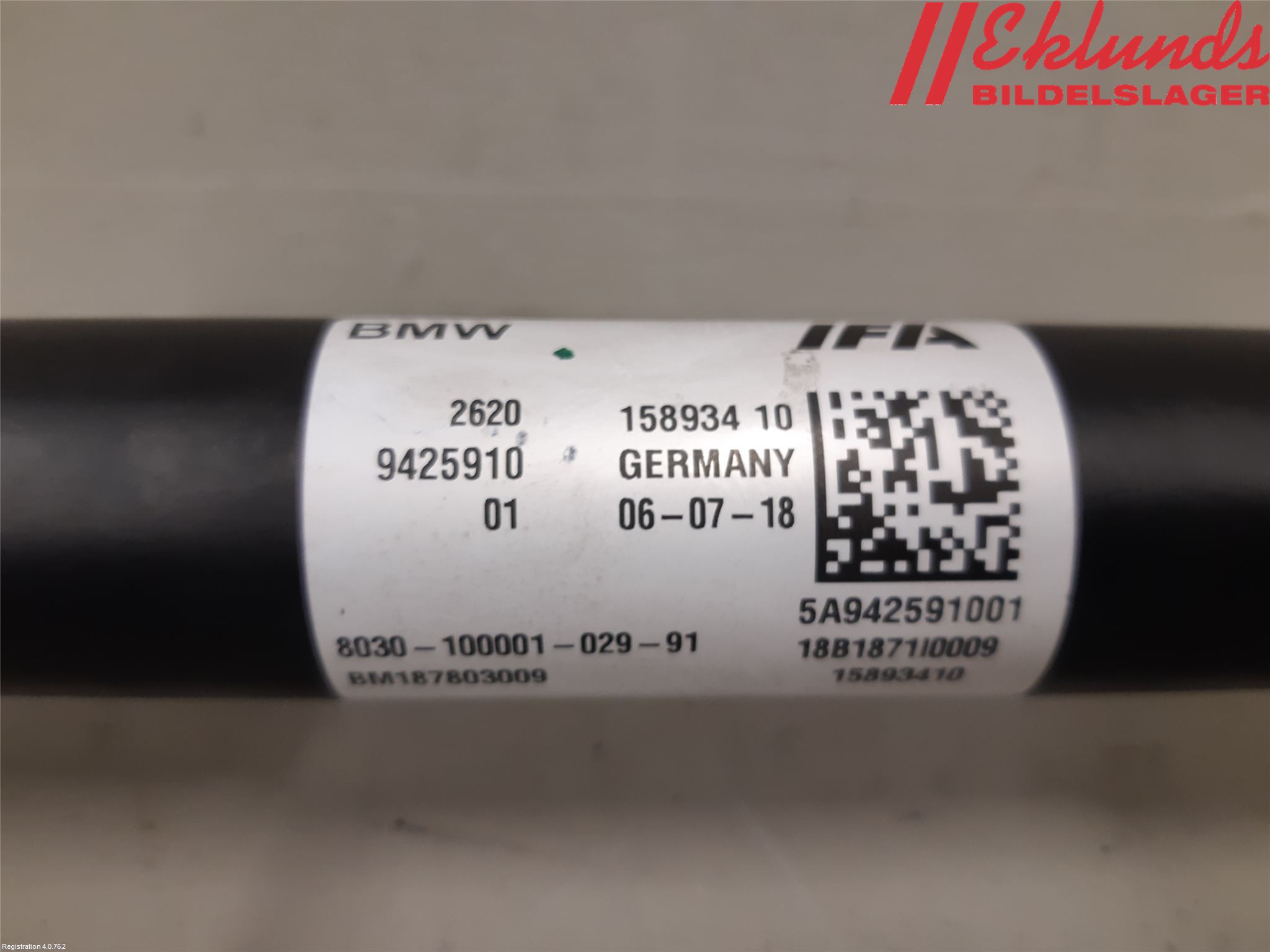 BMW 3 F30/F31/F80 12-19 Mellanaxel Främre 4Wd