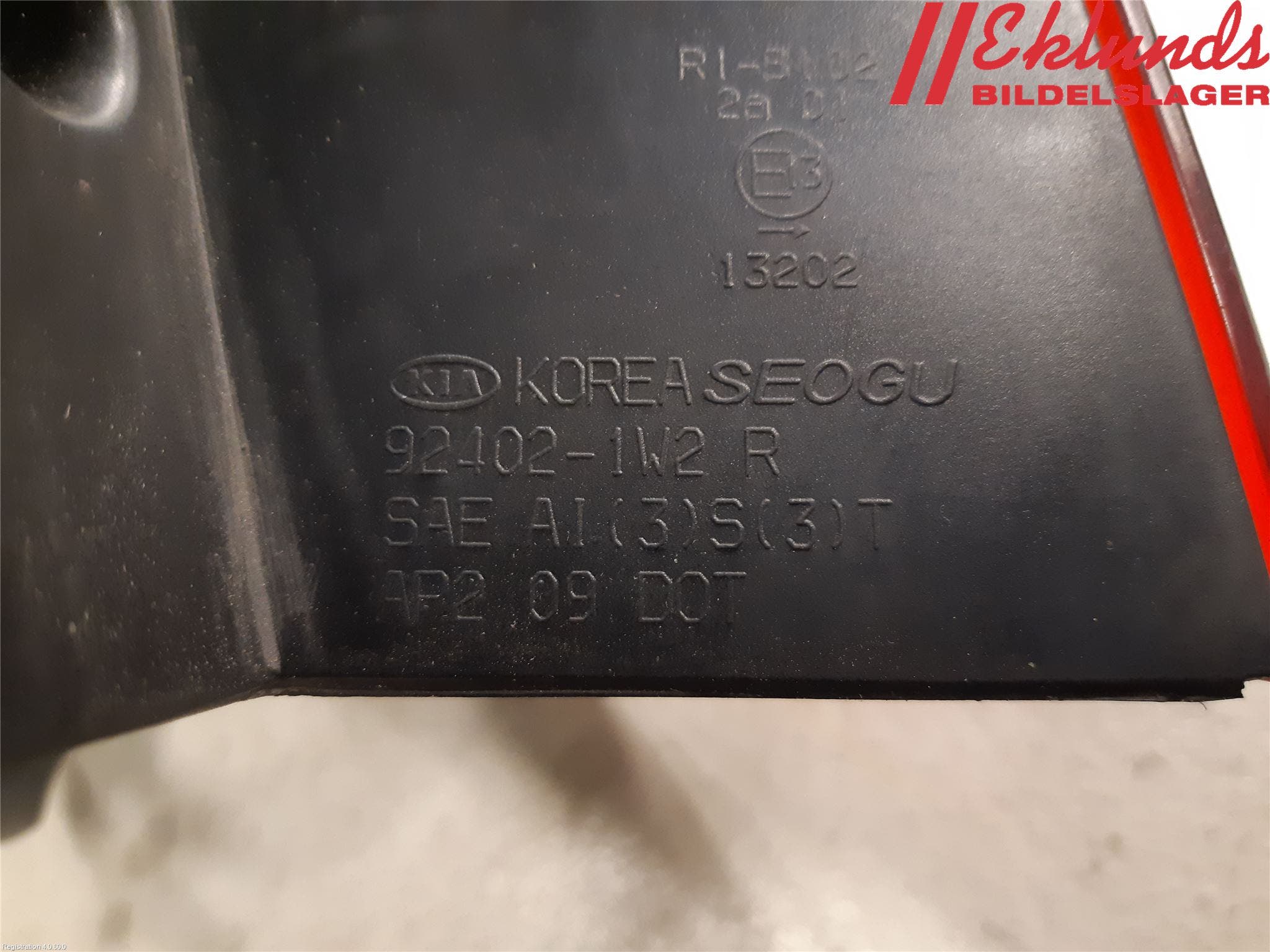 Kia RIO 12-16 Bakljus Höger