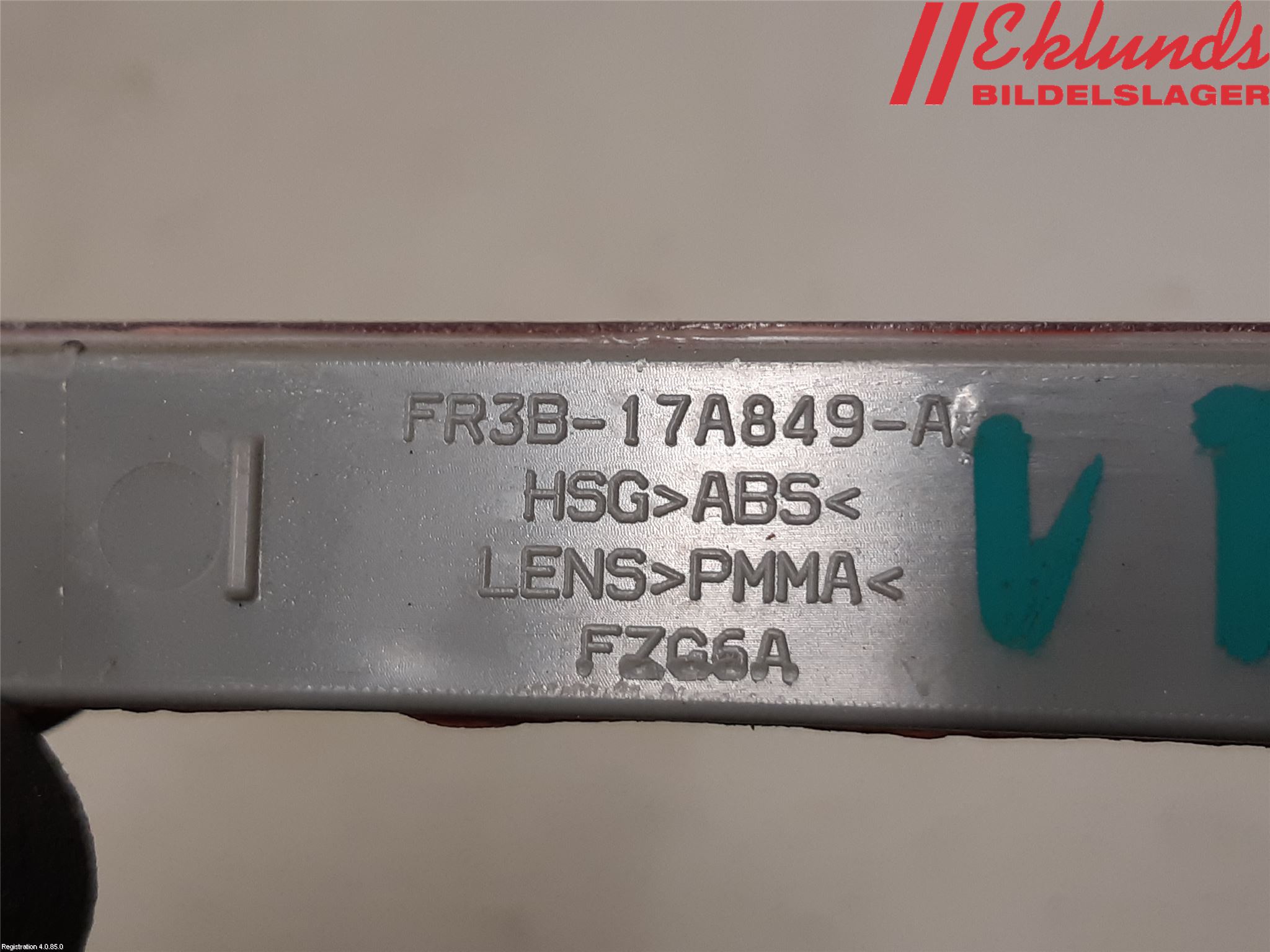 Ford MUSTANG VI 15-22 Dimljus/Reflex Bak