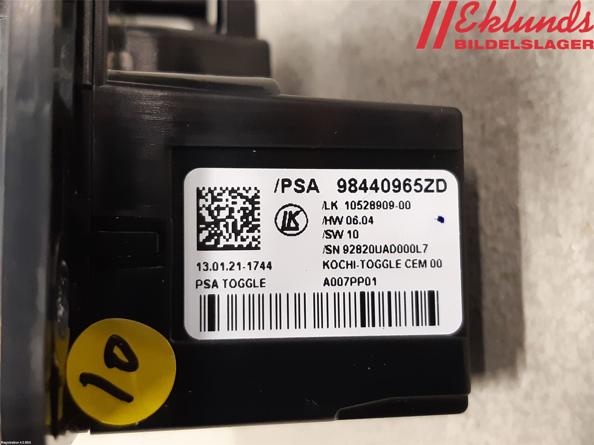 Peugeot EXPERT/E-EXPERT 17- Strömställare Växellåda