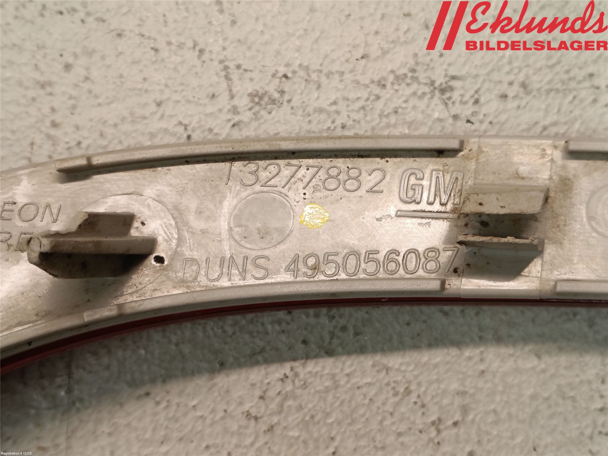 Opel INSIGNIA 09-16 Dimljus/Reflex Bak