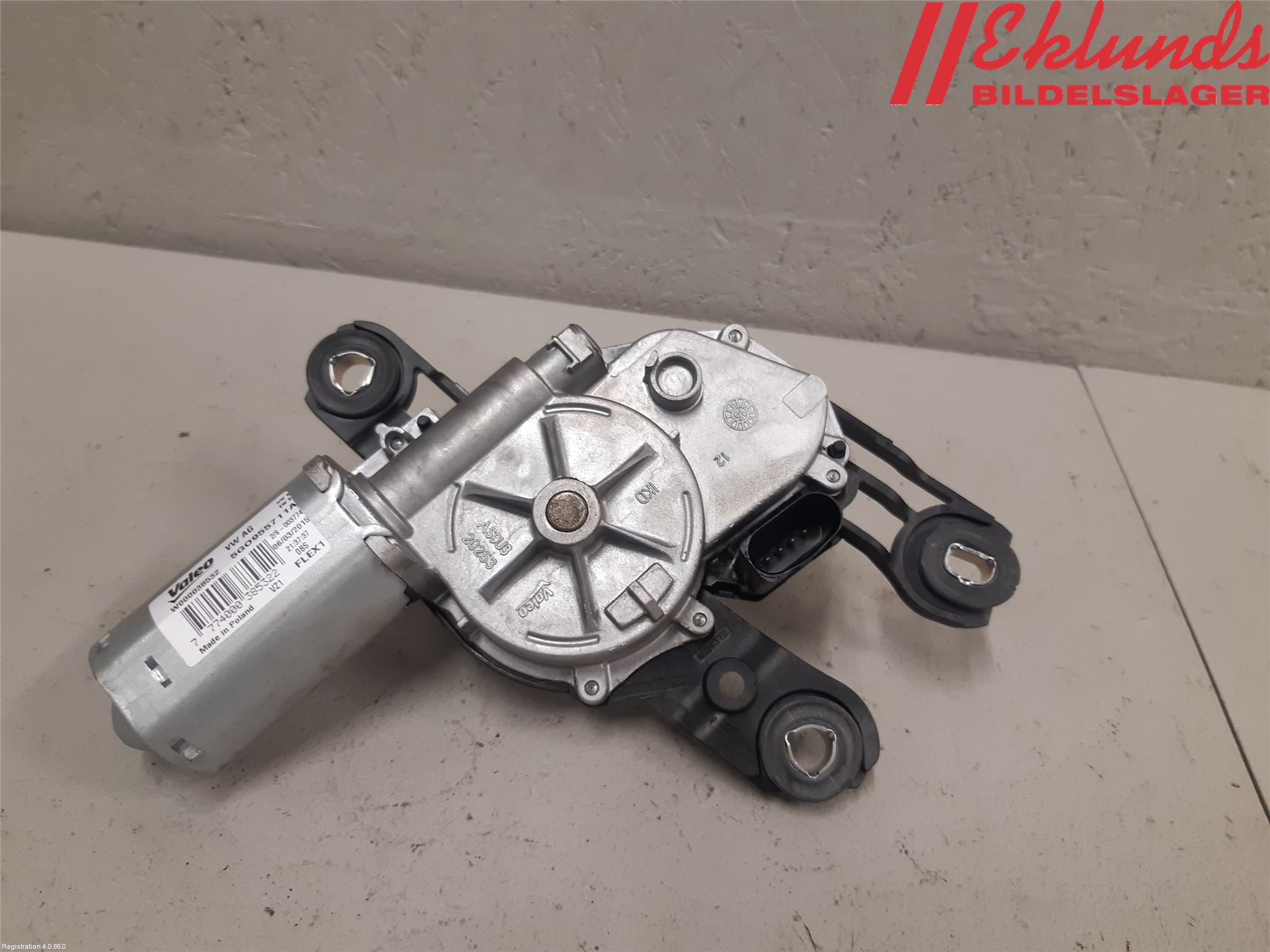 Volkswagen VW PASSAT 15-19 Torkarmotor Baklucka