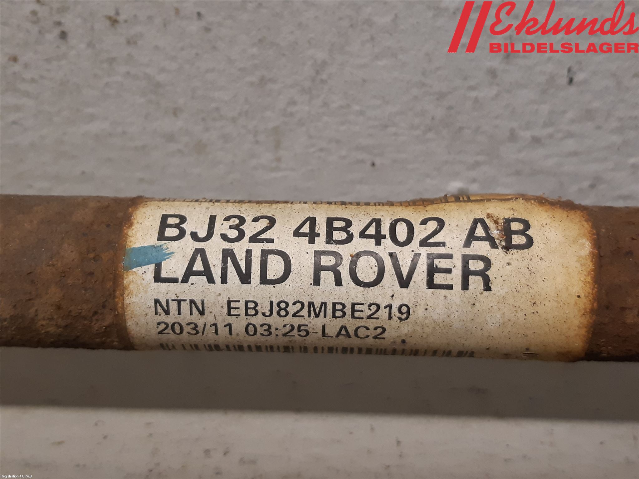 Landrover LAND ROVER RANGE ROVER EVOQUE (L538) 11-18 Drivaxel Bak Höger