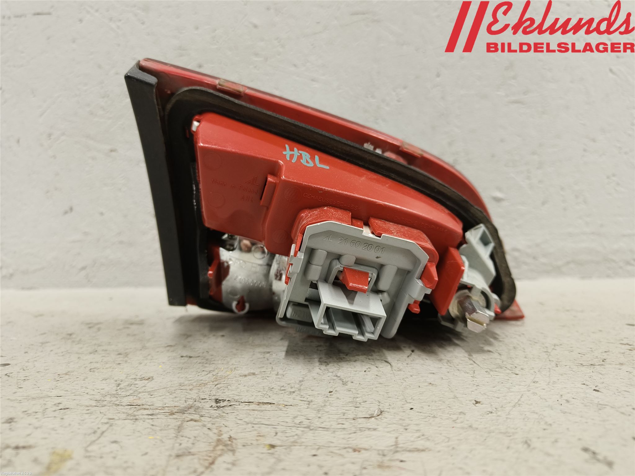 Audi A4/S4 08-11 Bakljus Lucka Hö