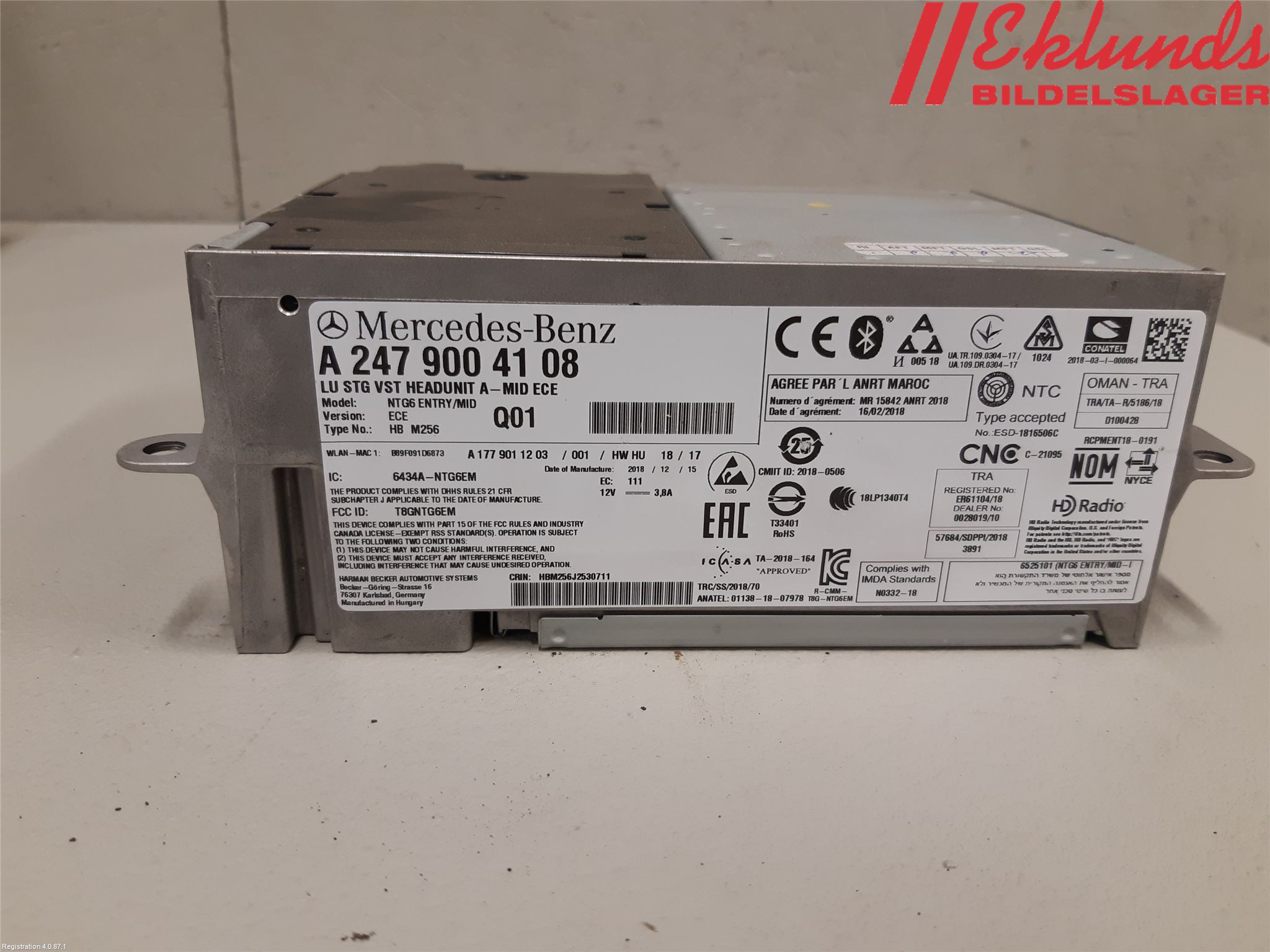 Mercedes-Benz MB SPRINTER (W907/W910) 19- Cd Radio - Multimediapanel