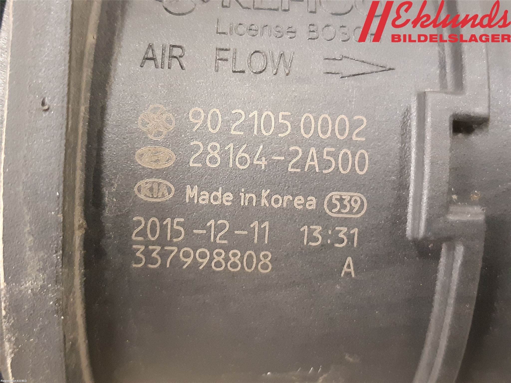 Kia CEED 12-18 Injluftmassamätare