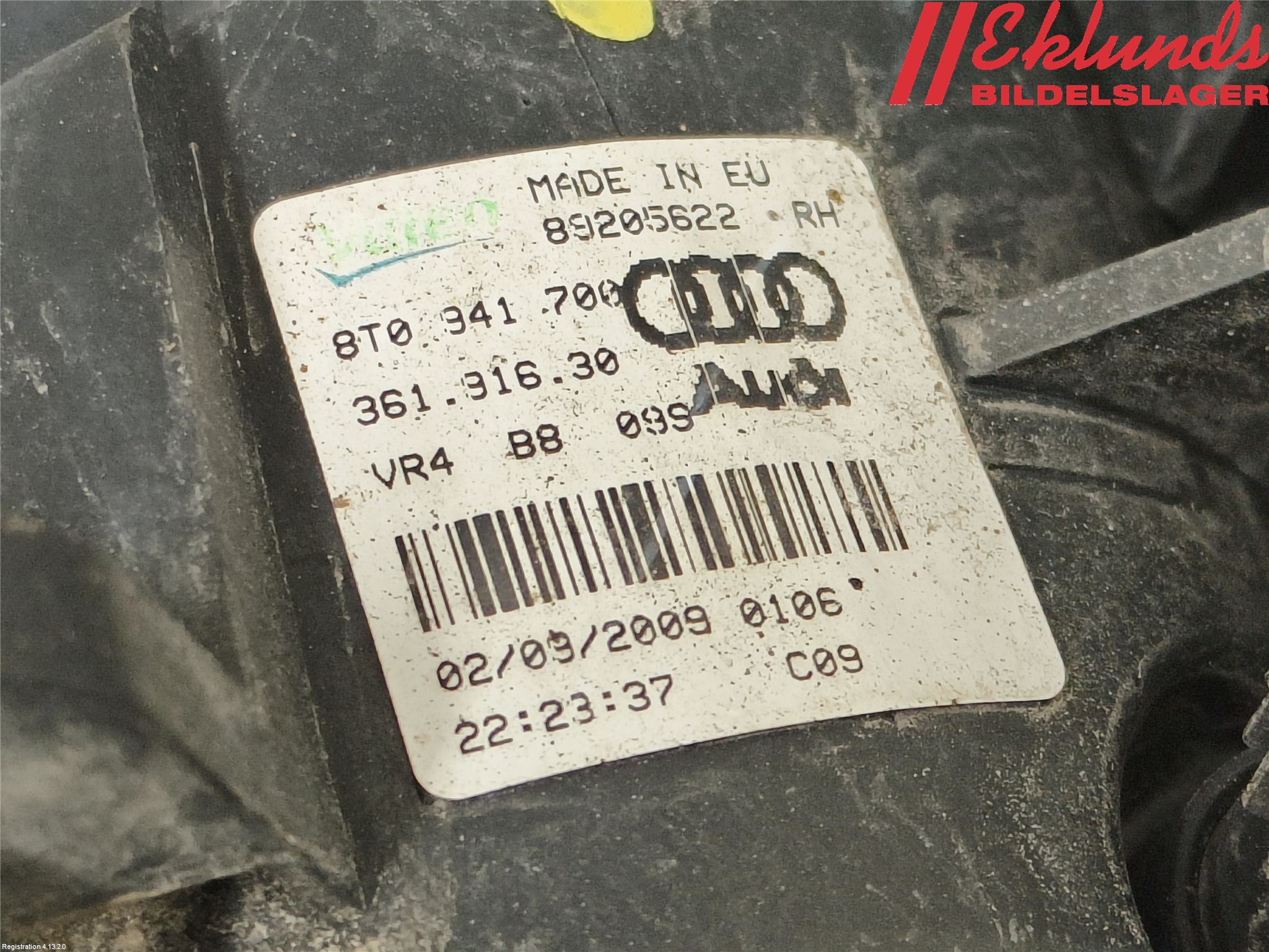 Audi A4/S4 08-11 Dimljus-Varselljus Fram