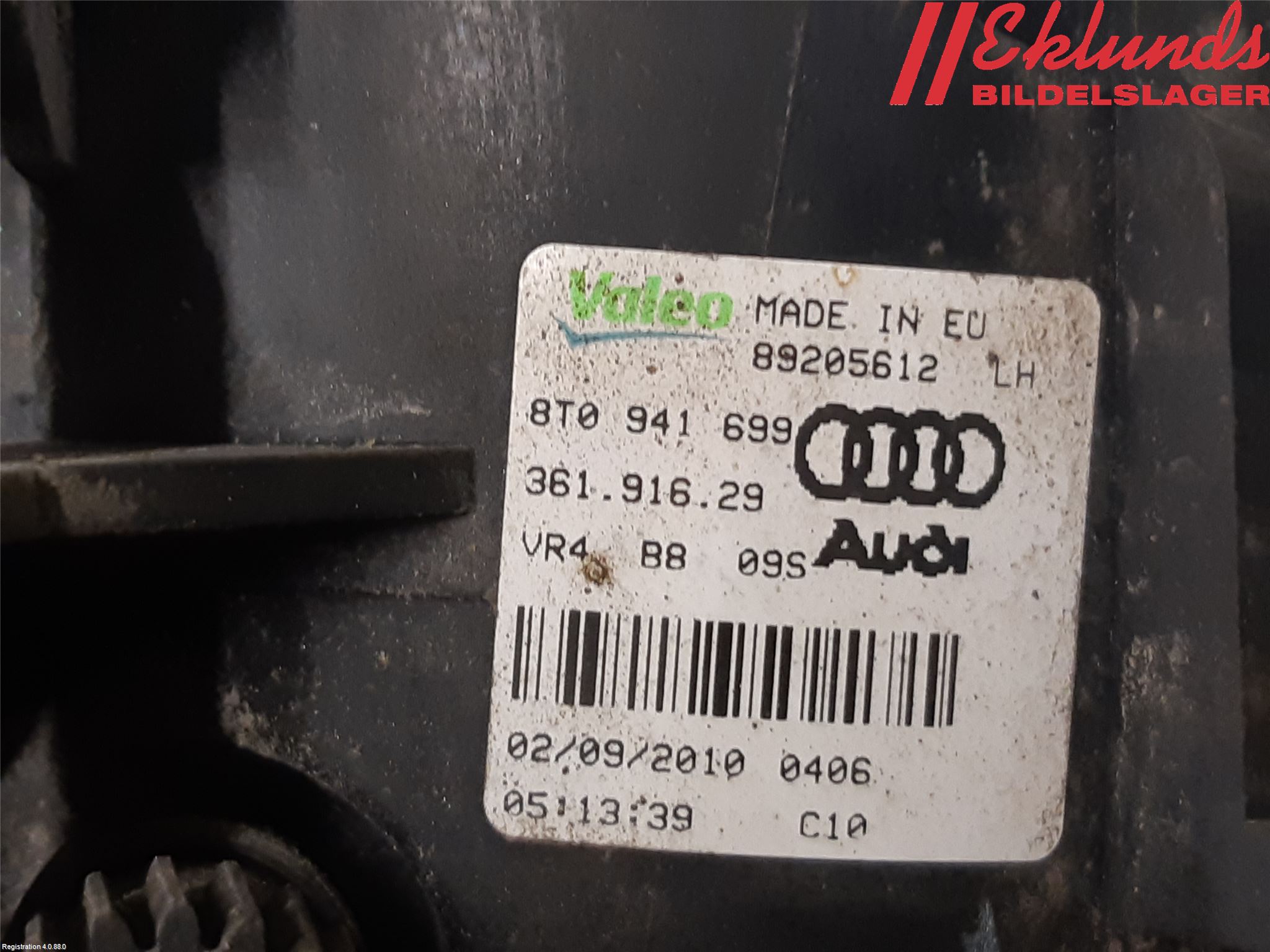 Audi A4/S4 08-11 Dimljus-Varselljus Fram