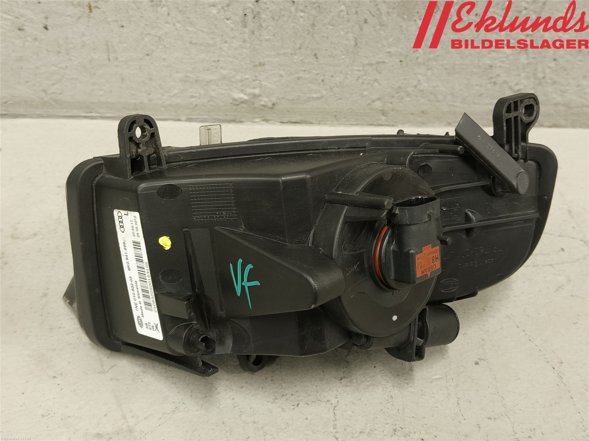 Audi A4 12-15 Dimljus-Varselljus Fram