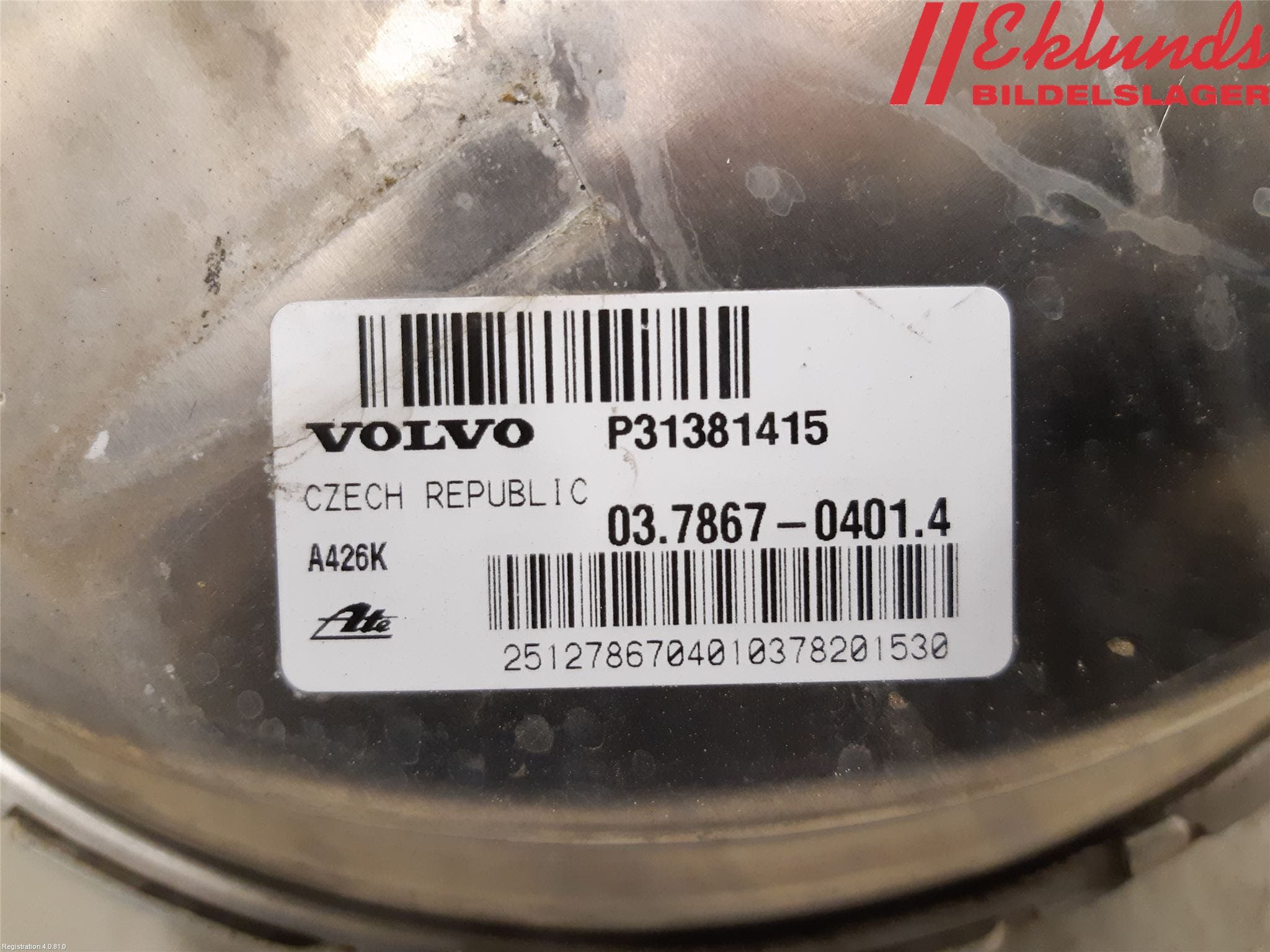 Volvo XC60 18- Bromsservo