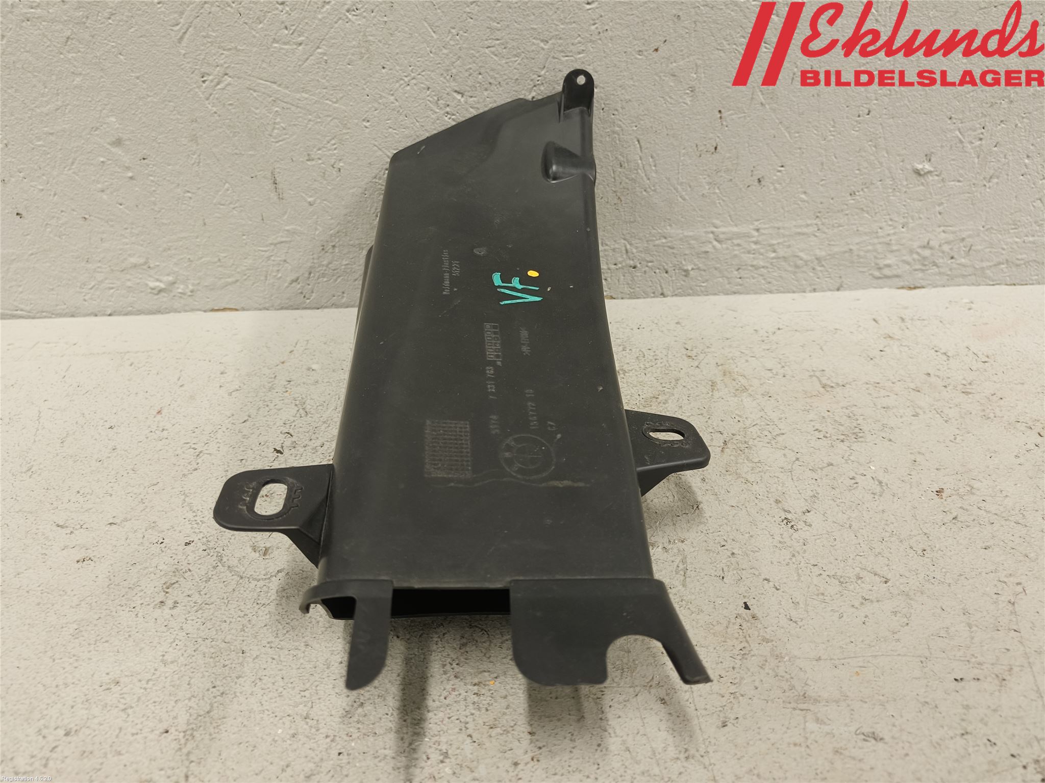 BMW 5 F10/F11/F18 09-17 Deflektor Plåt-Plast Kylning