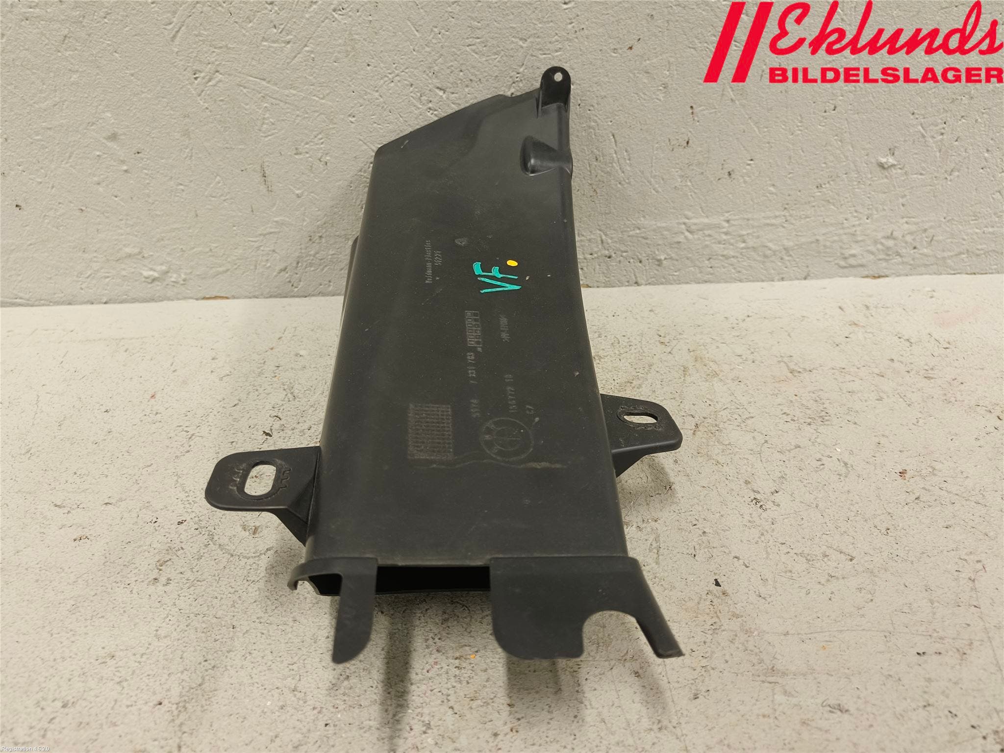 BMW 5 F10/F11/F18 09-17 Deflektor Plåt-Plast Kylning