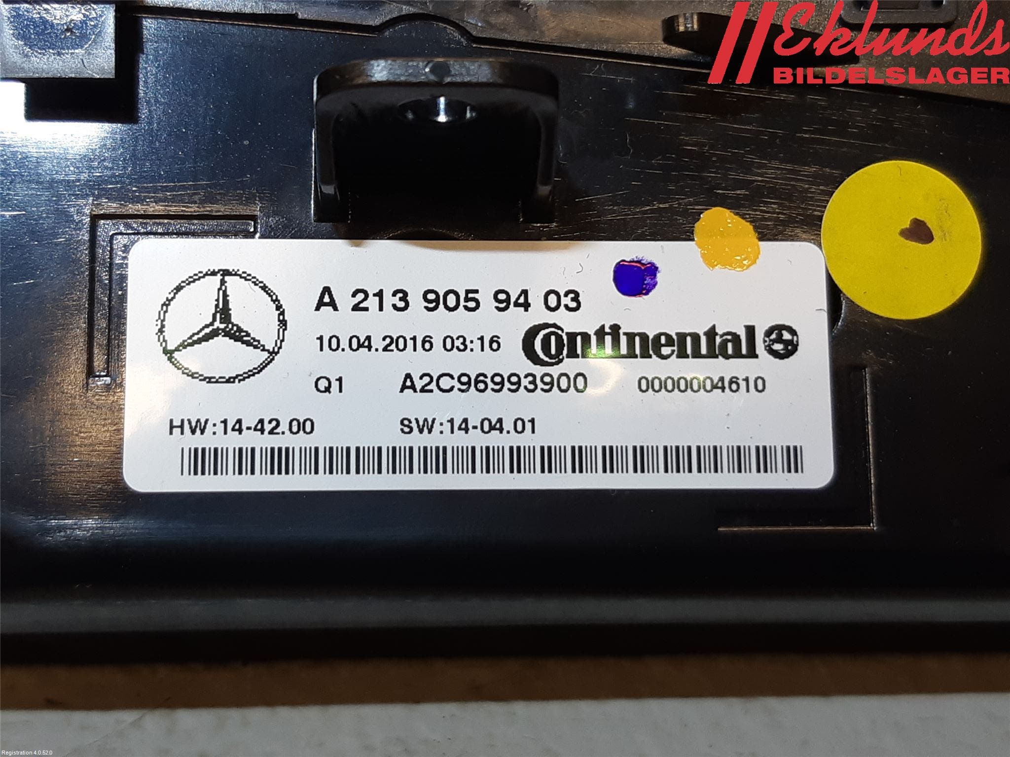 Mercedes-Benz MB E-KLASS (W213) 16-23 Ac Styrenhet Ac Manöveren