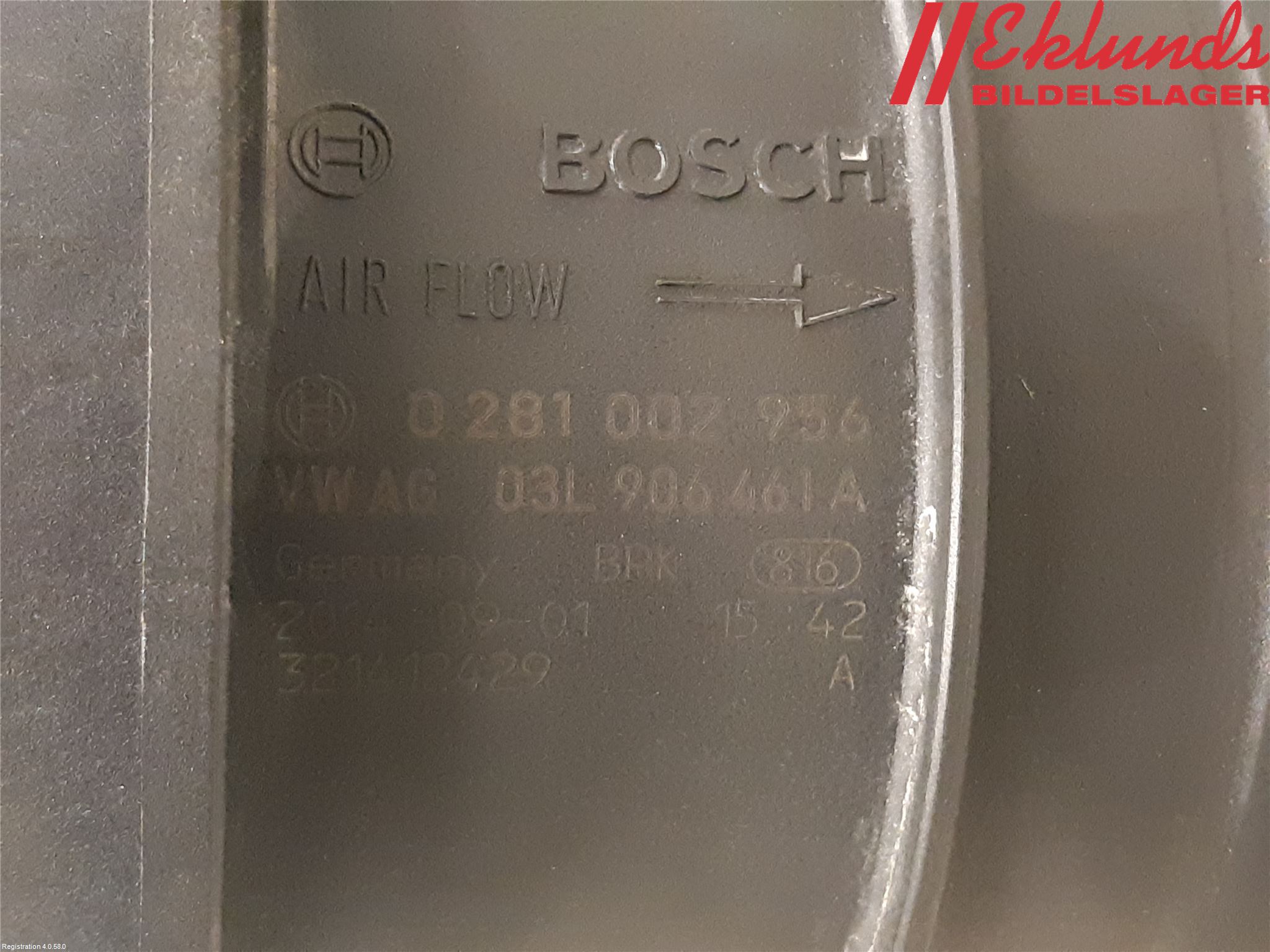 Volkswagen VW PASSAT 11-14 Injluftmassamätare