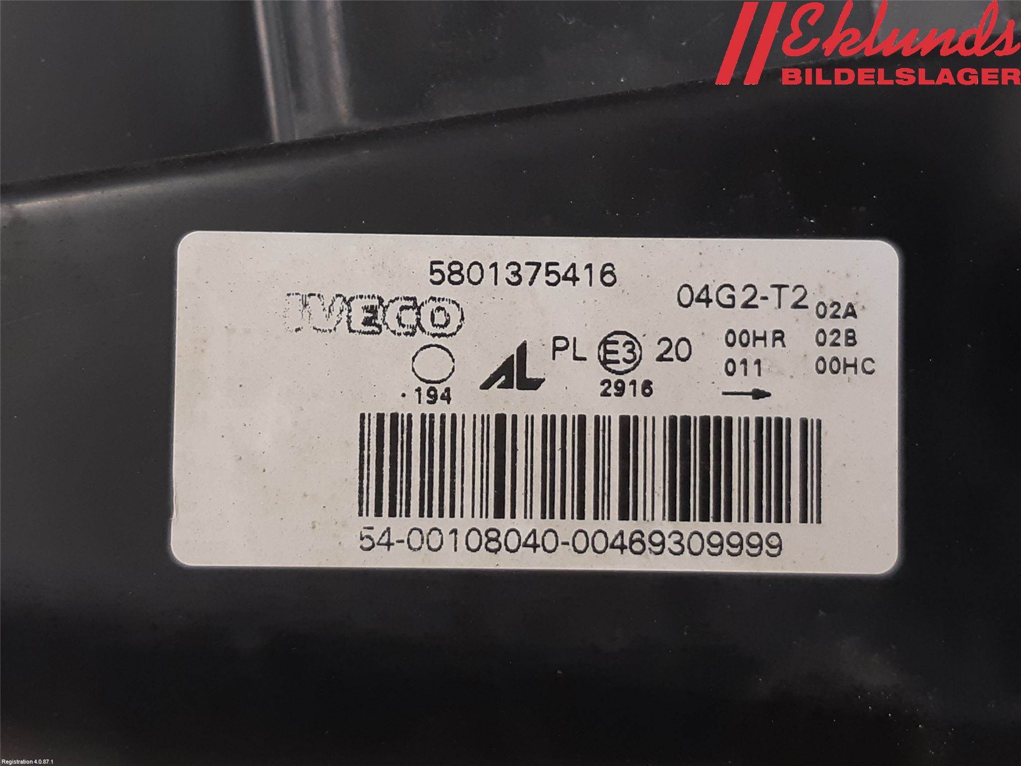 Iveco DAILY 07-13 Strålkastare Vänster