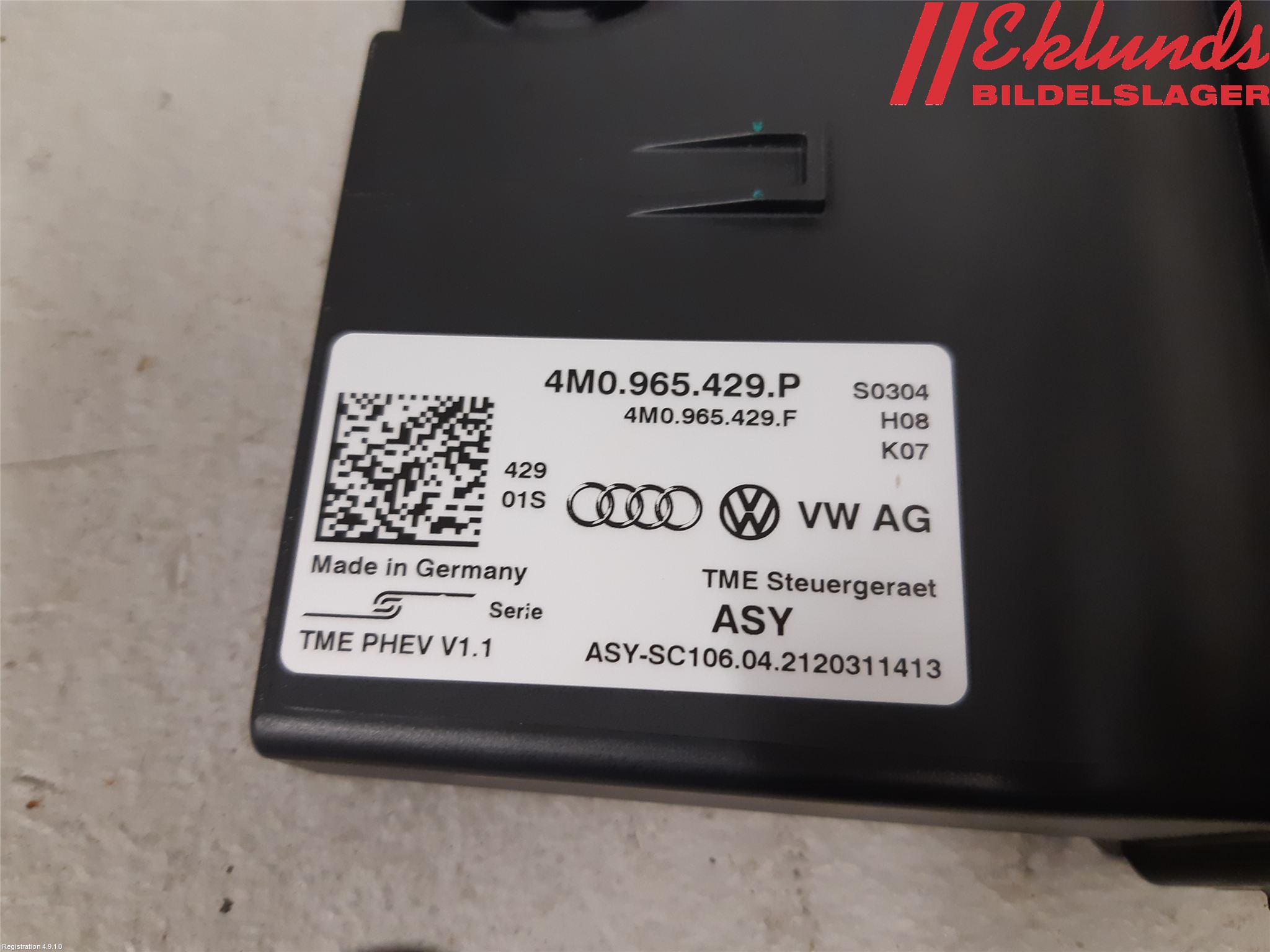Audi Q7/SQ7 Styrenhet Övrigt