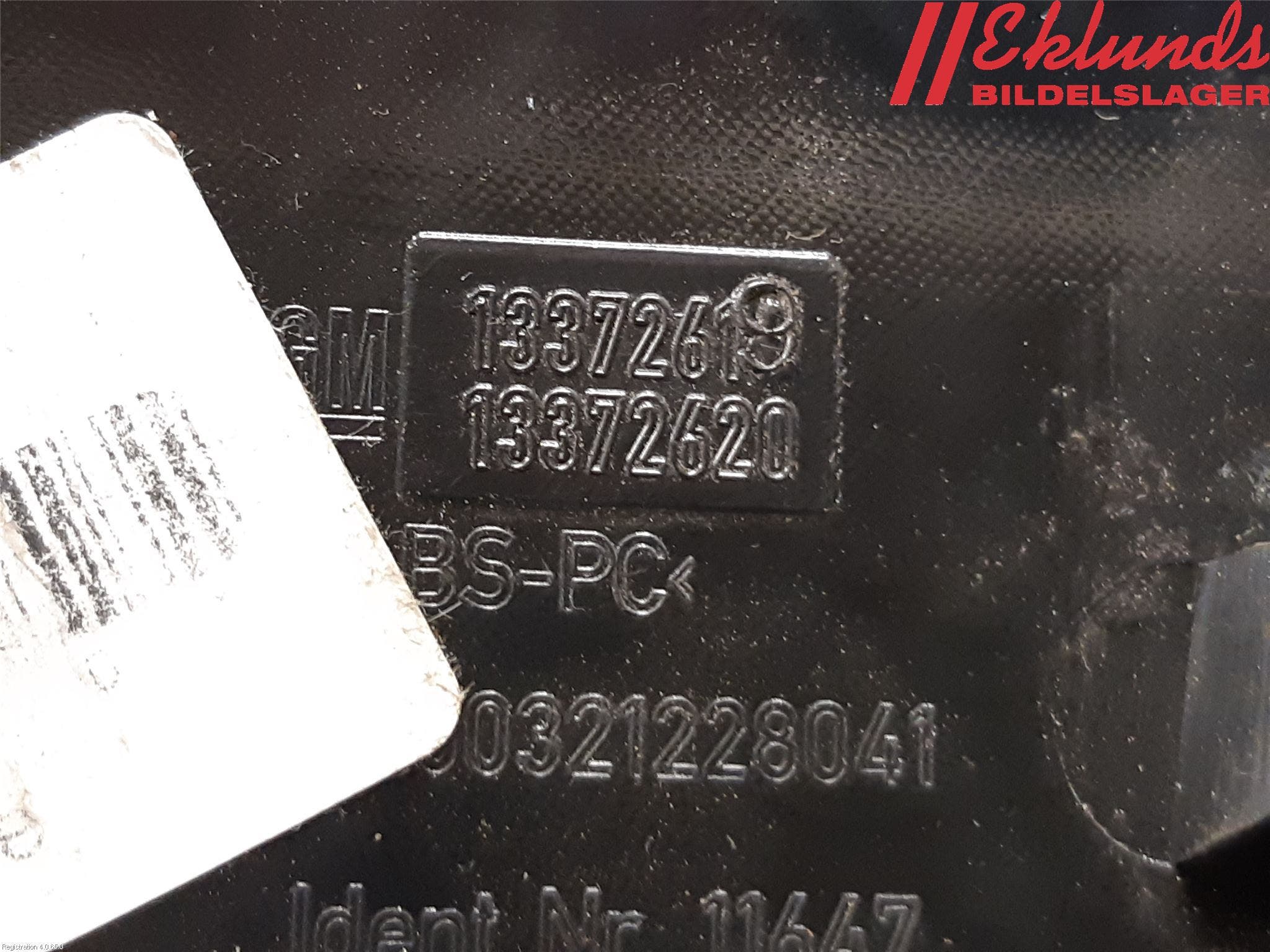 Opel ASTRA J 10-15 Bakluckehandtag