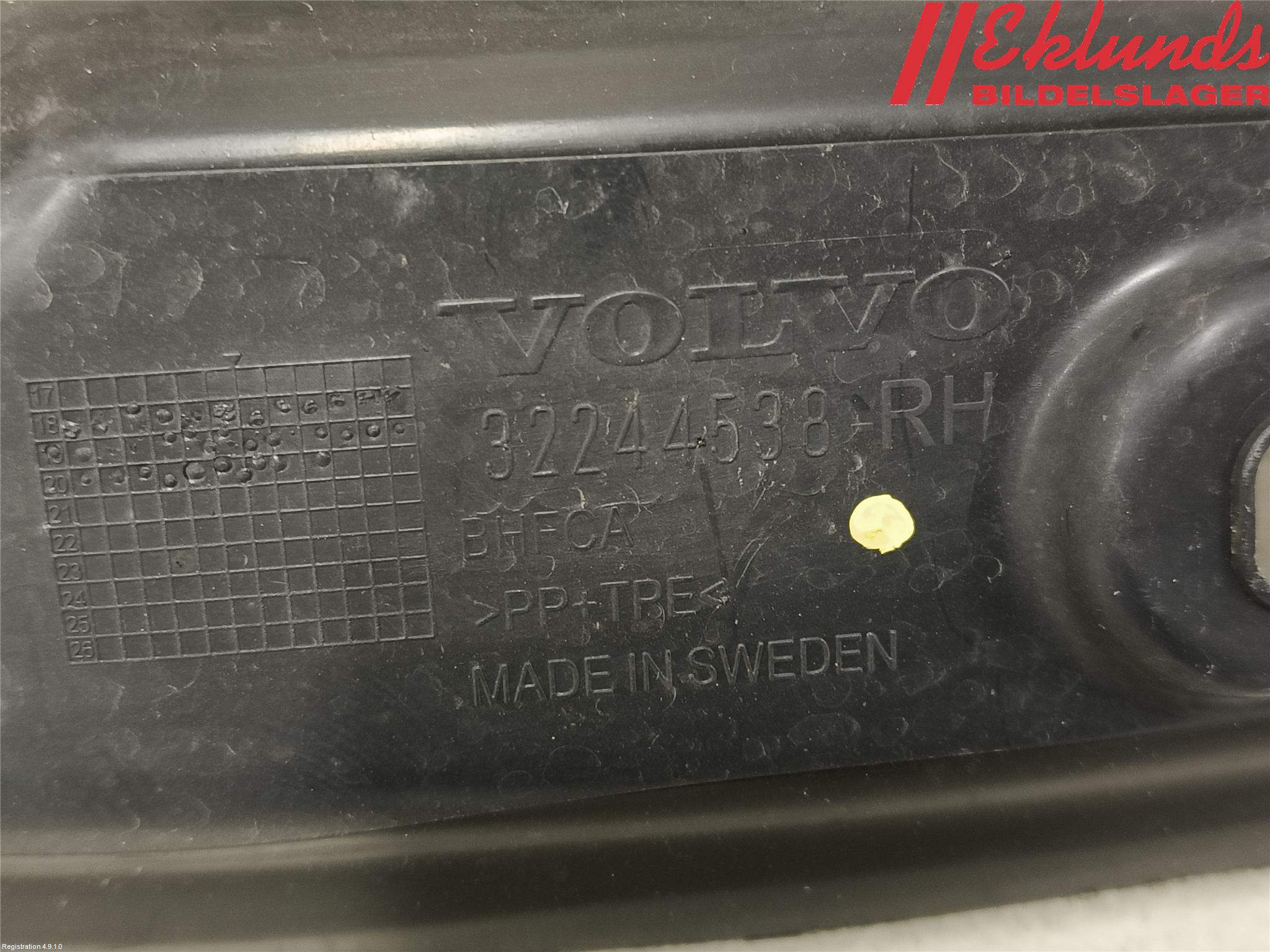 Volvo V60 19- Deflektor Plåt-Plast Kylning