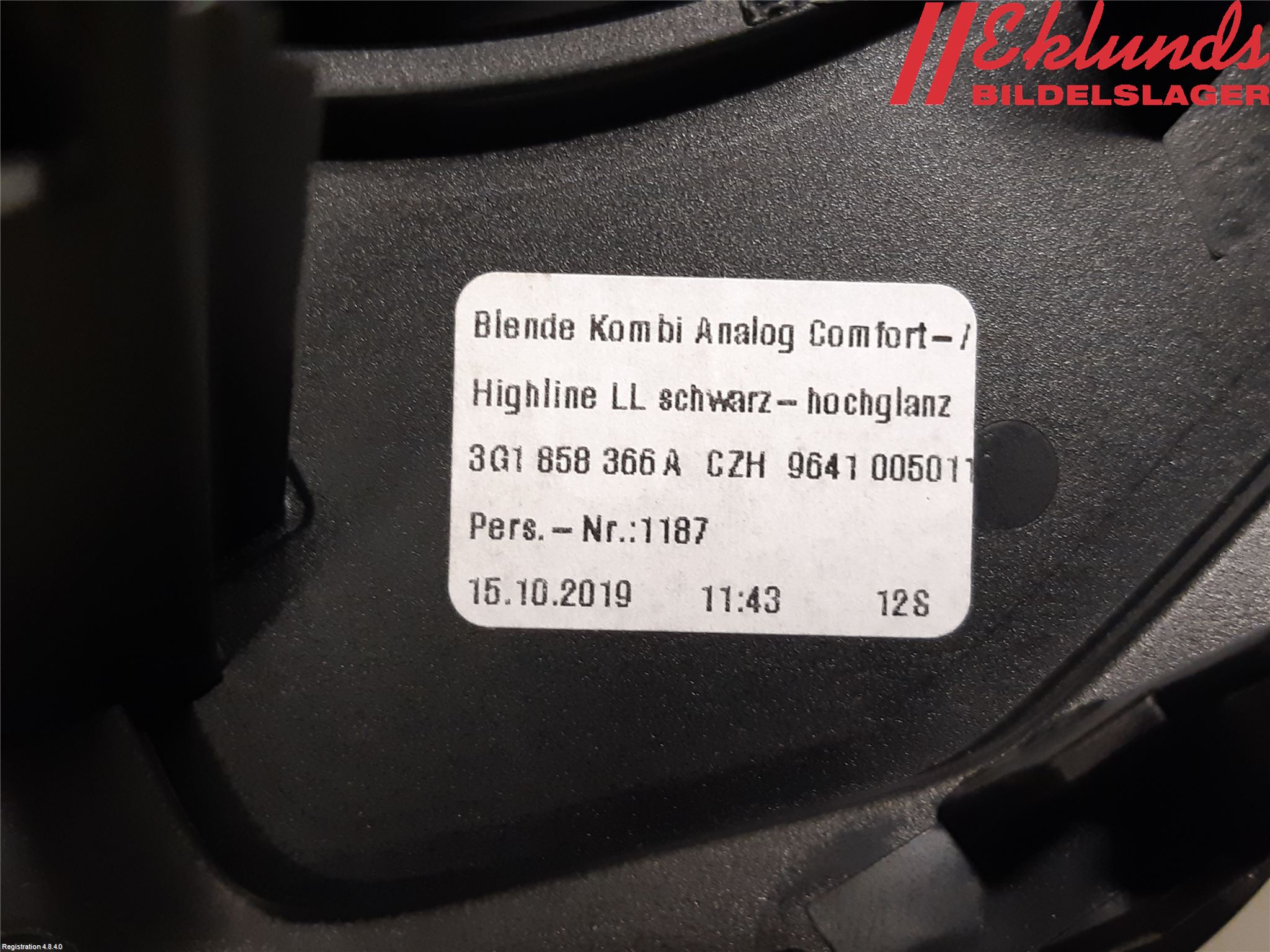 Volkswagen VW PASSAT 20-24 Instrumentsarg