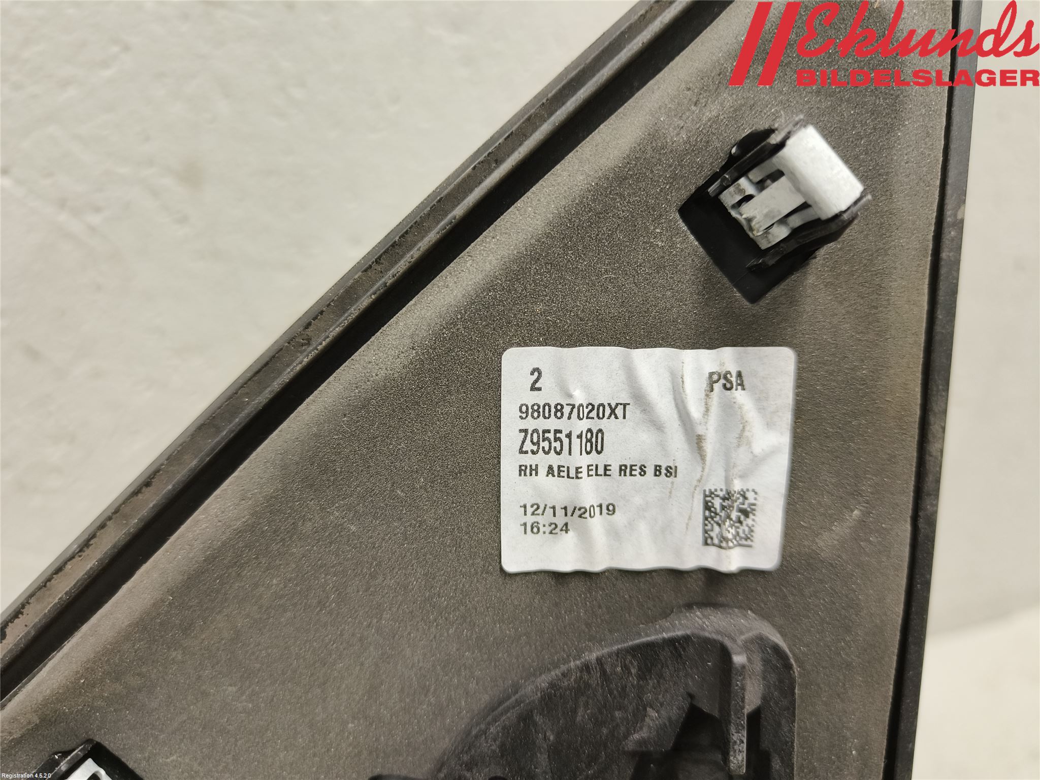 Opel VIVARO 20- Spegel Yttre El Hö