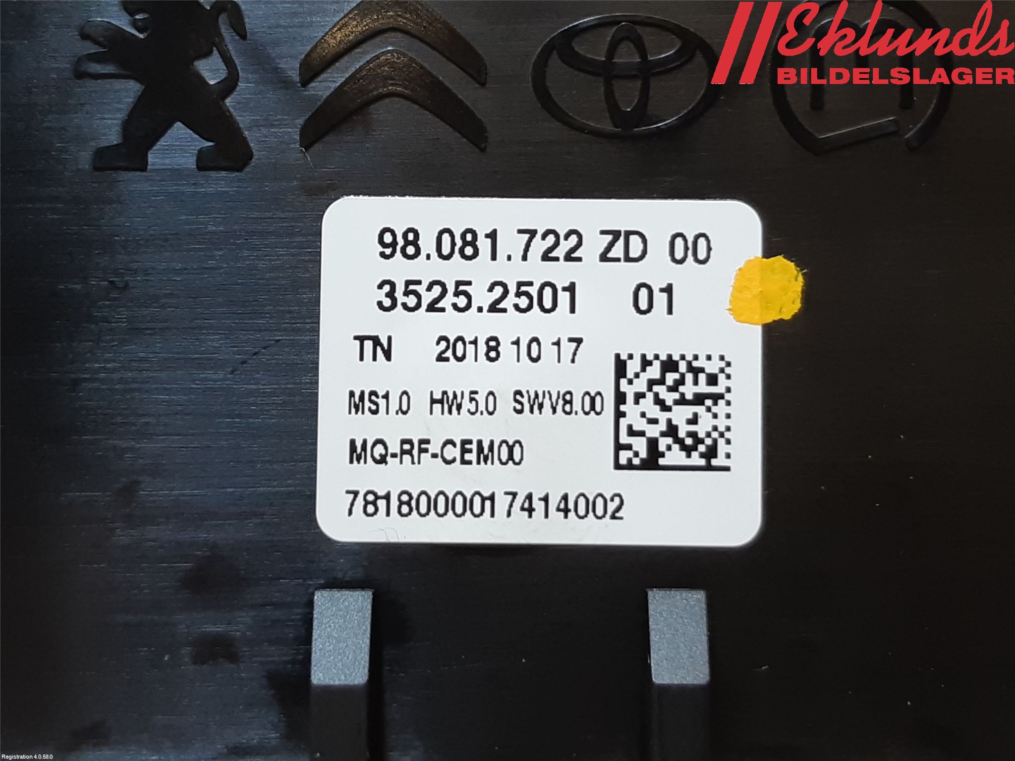 Opel COMBO E 19- Ac Styrenhet Ac Manöveren