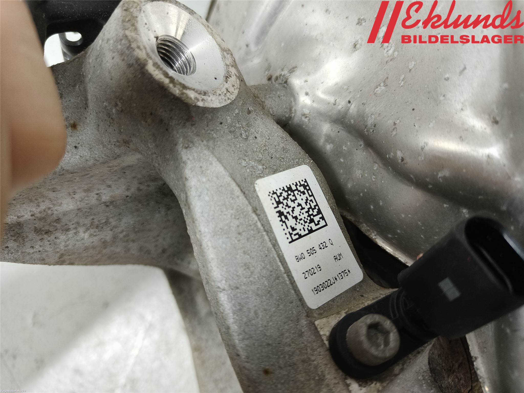 Audi A4/S4 B9 16-19 Styrspindel Lagerhus Hö