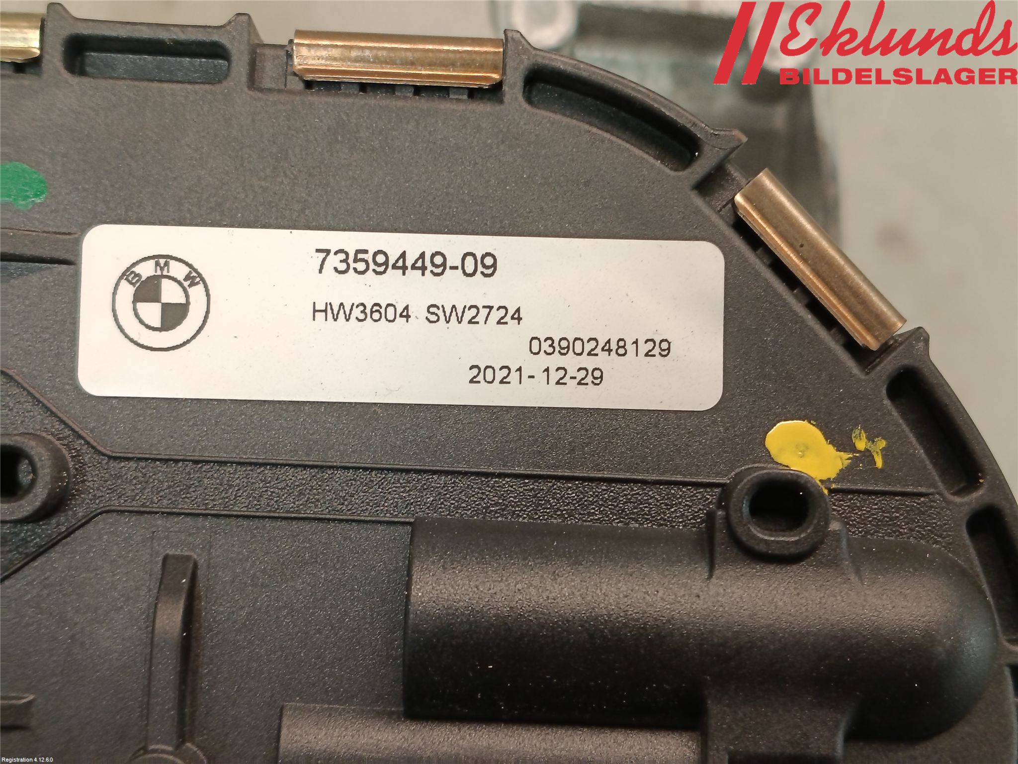BMW i3 I01 13-22 Torkarmotor Vindruta