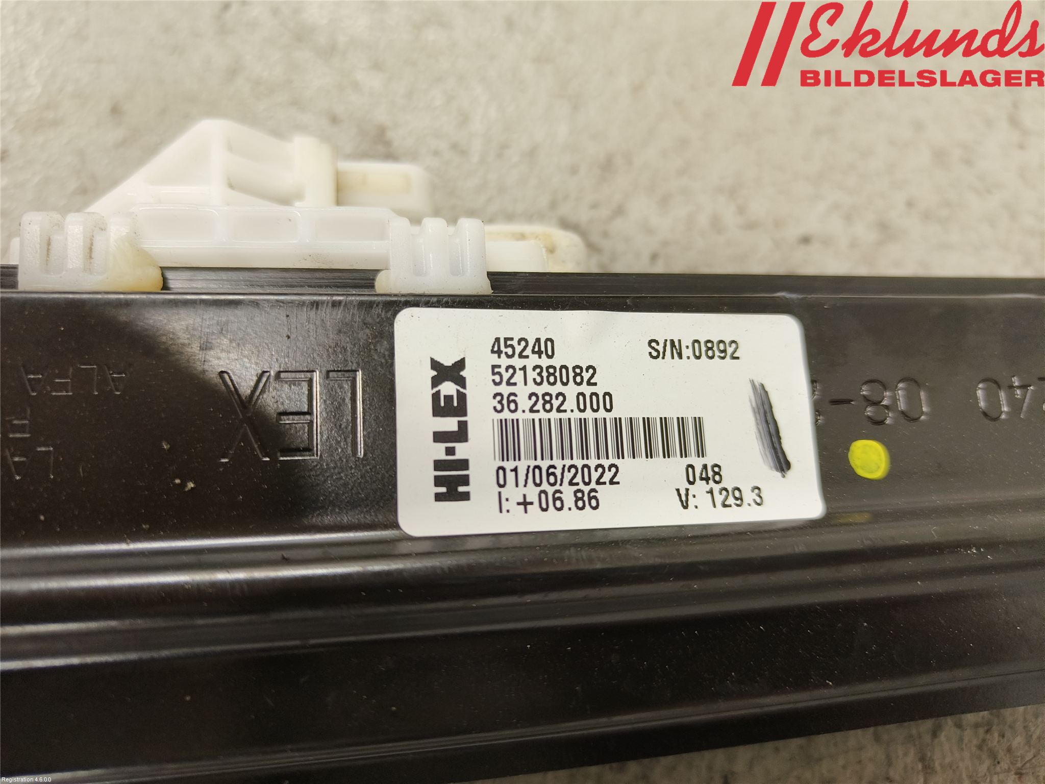 Fiat 500e 20- Fönsterhiss El Kompl