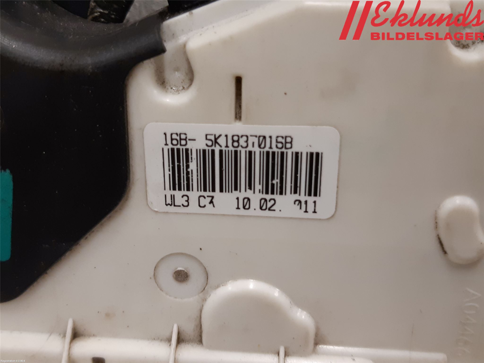 Volkswagen VW POLO 10-17 Låskista-Dörrlås