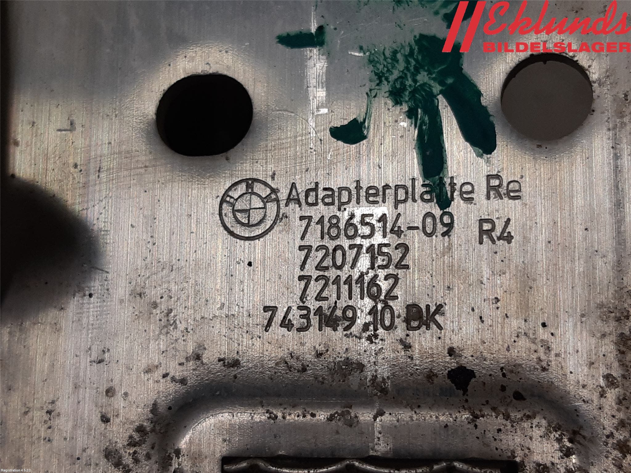 BMW 5 F10/F11/F18 09-17 Frontplåt