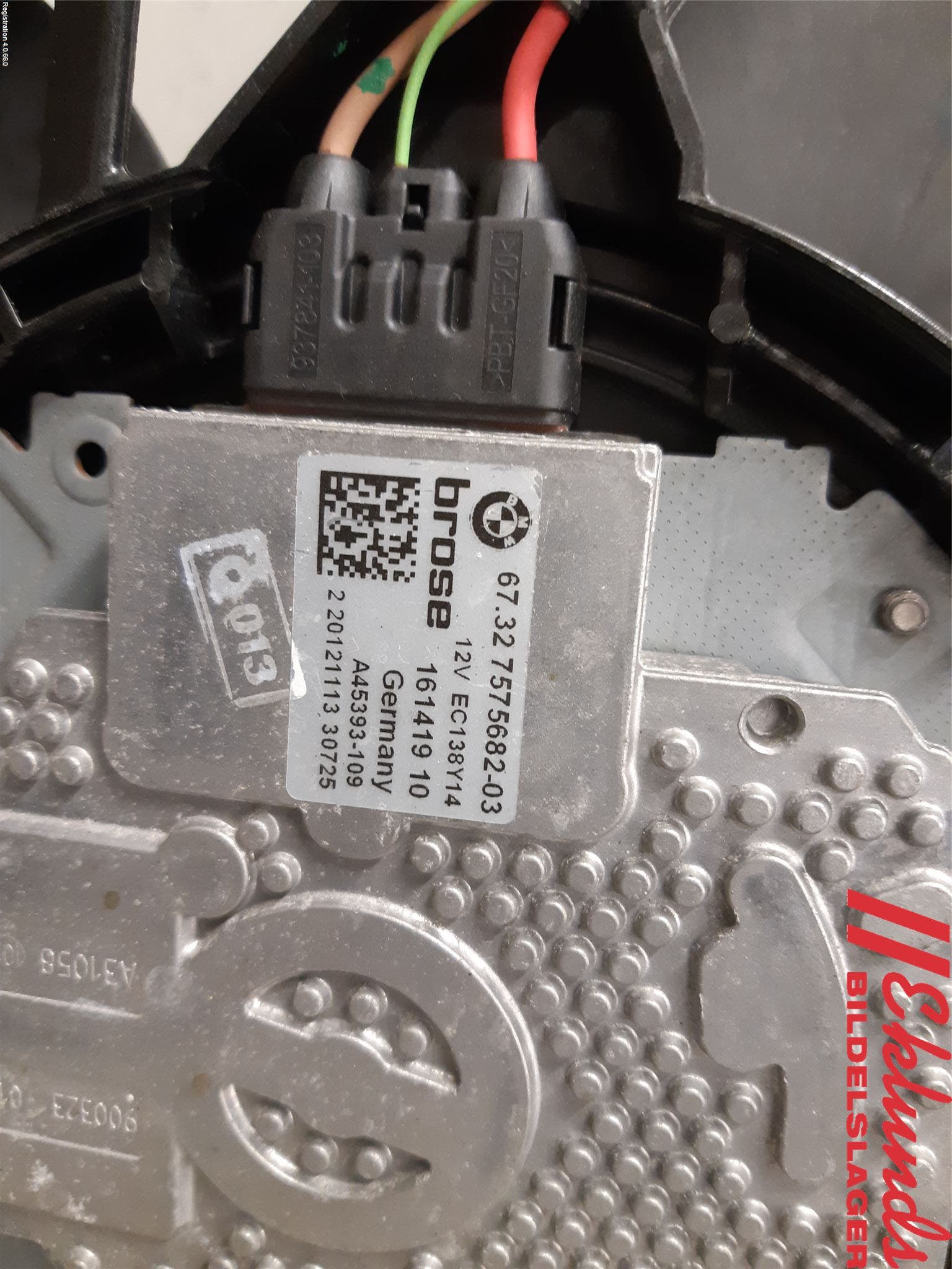 BMW 5 F10/F11/F18 09-17 Kylfläkt El