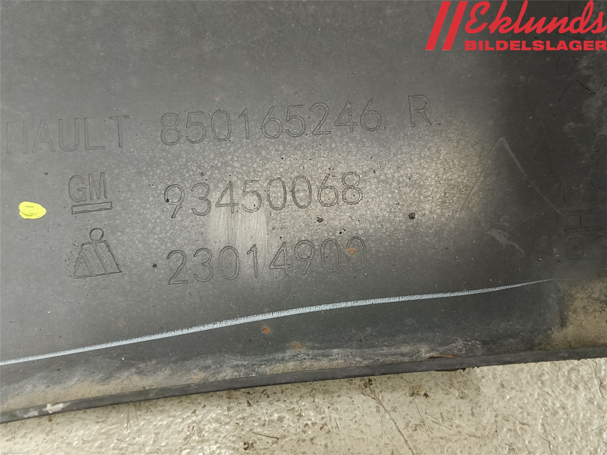 Opel VIVARO 15-19 Stötfångardel Bak Hö