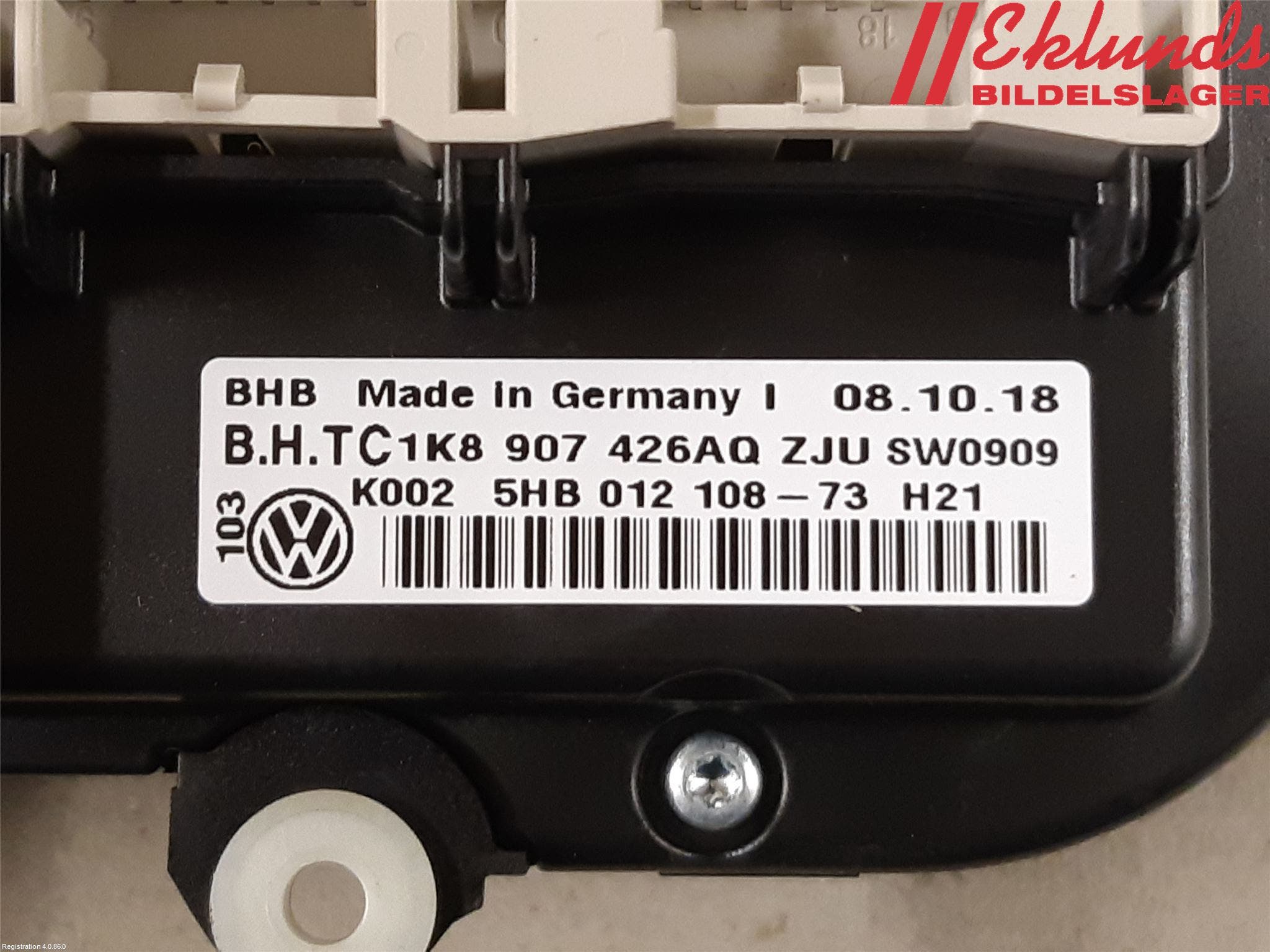 Volkswagen VW CADDY 16-20 Ac Styrenhet Ac Manöveren