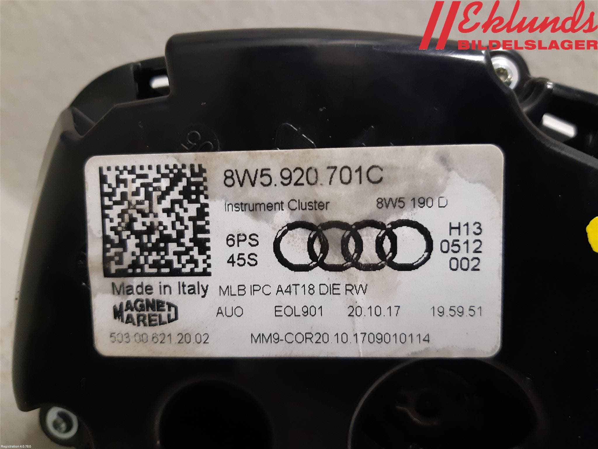 Audi A4/S4 B9 16-19 Instrument Komb