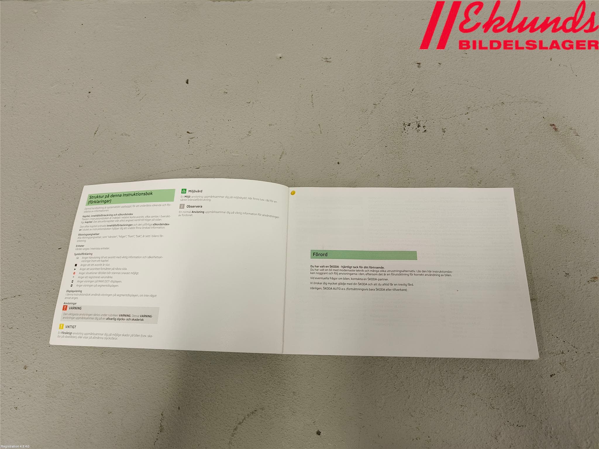Skoda FABIA 07-14 Instruktionsbok