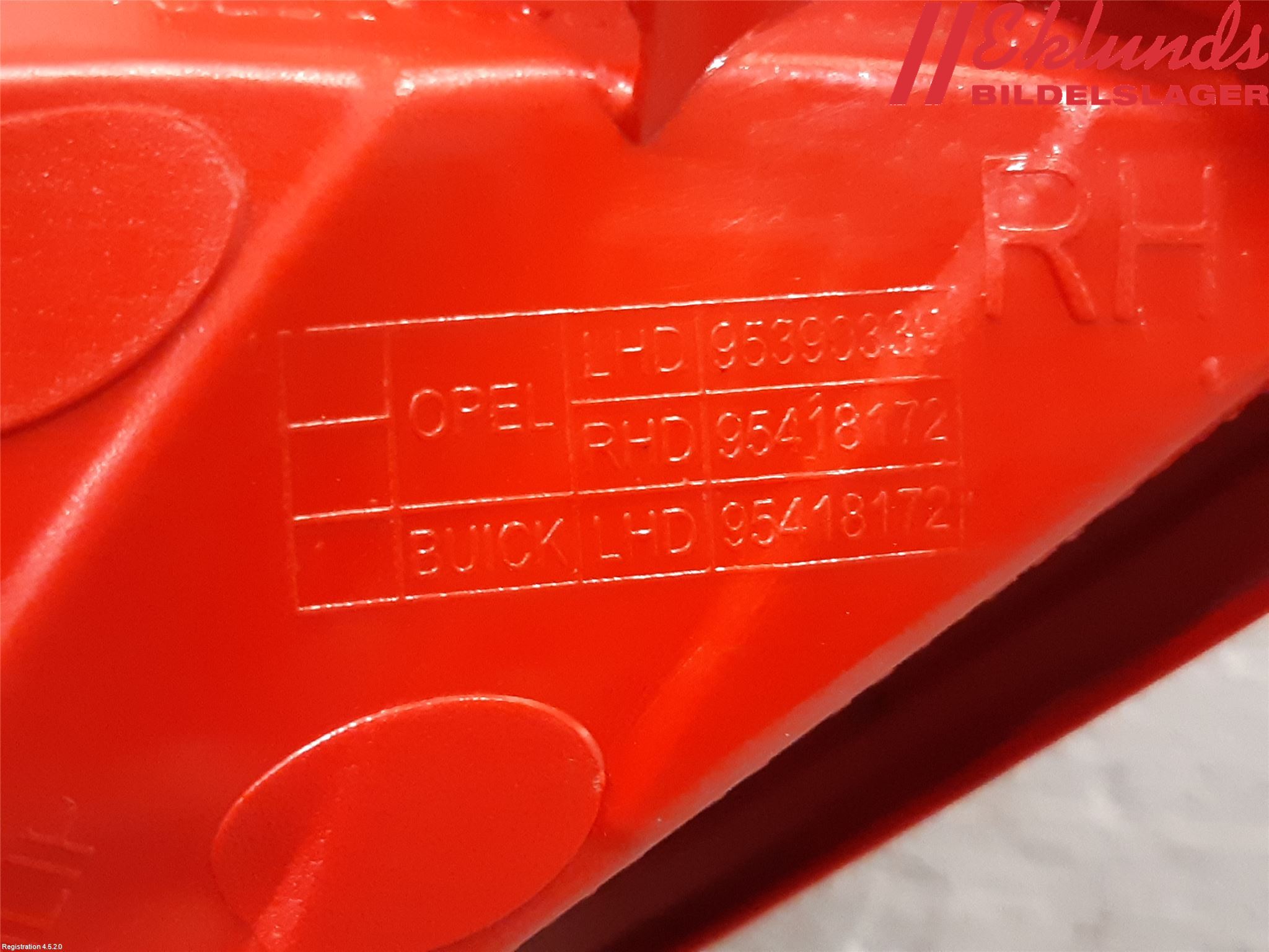 Opel MOKKA 13-20 Dimljus/Reflex Bak