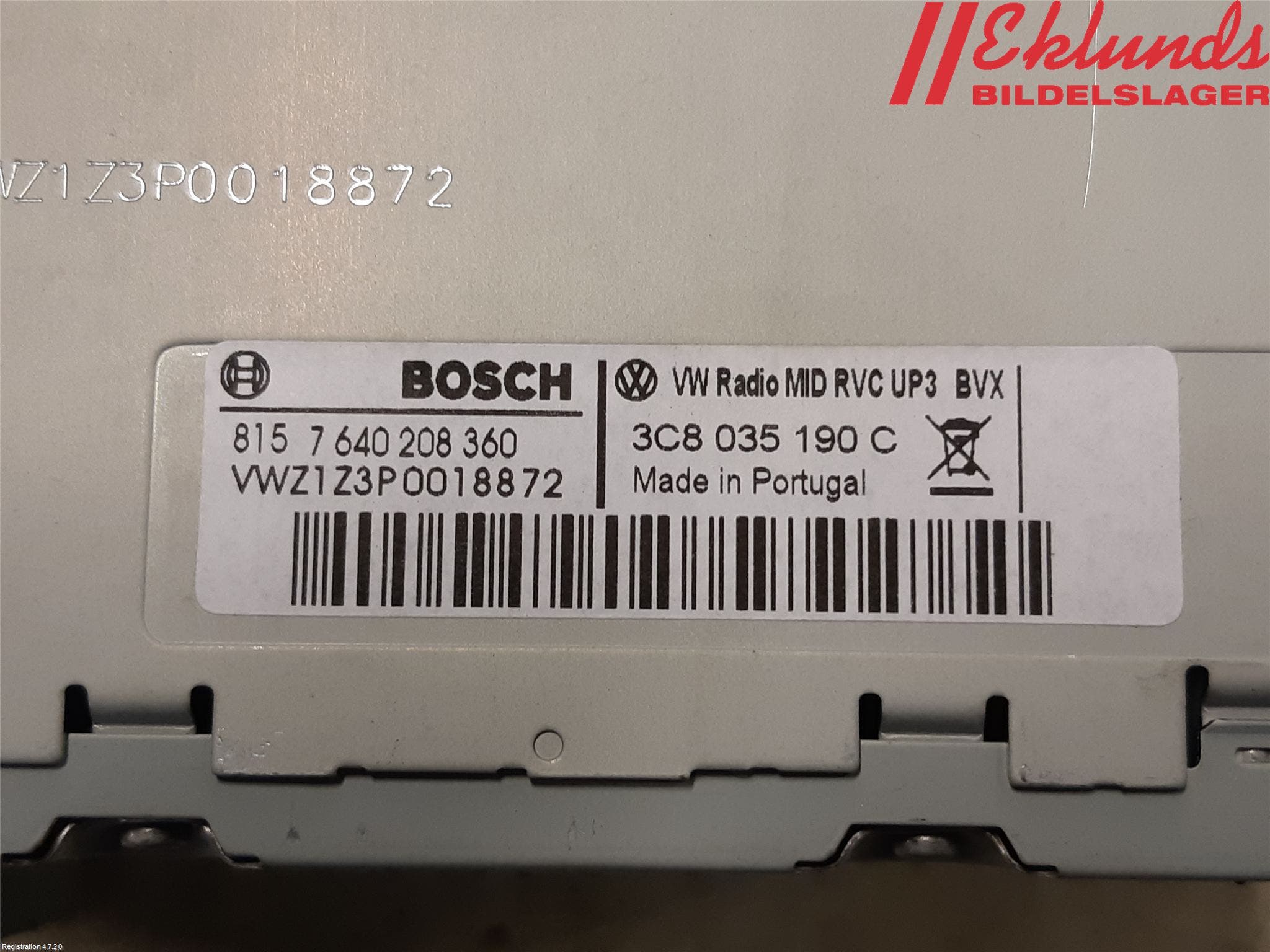 Volkswagen VW PASSAT 11-14 Cd Radio - Multimediapanel