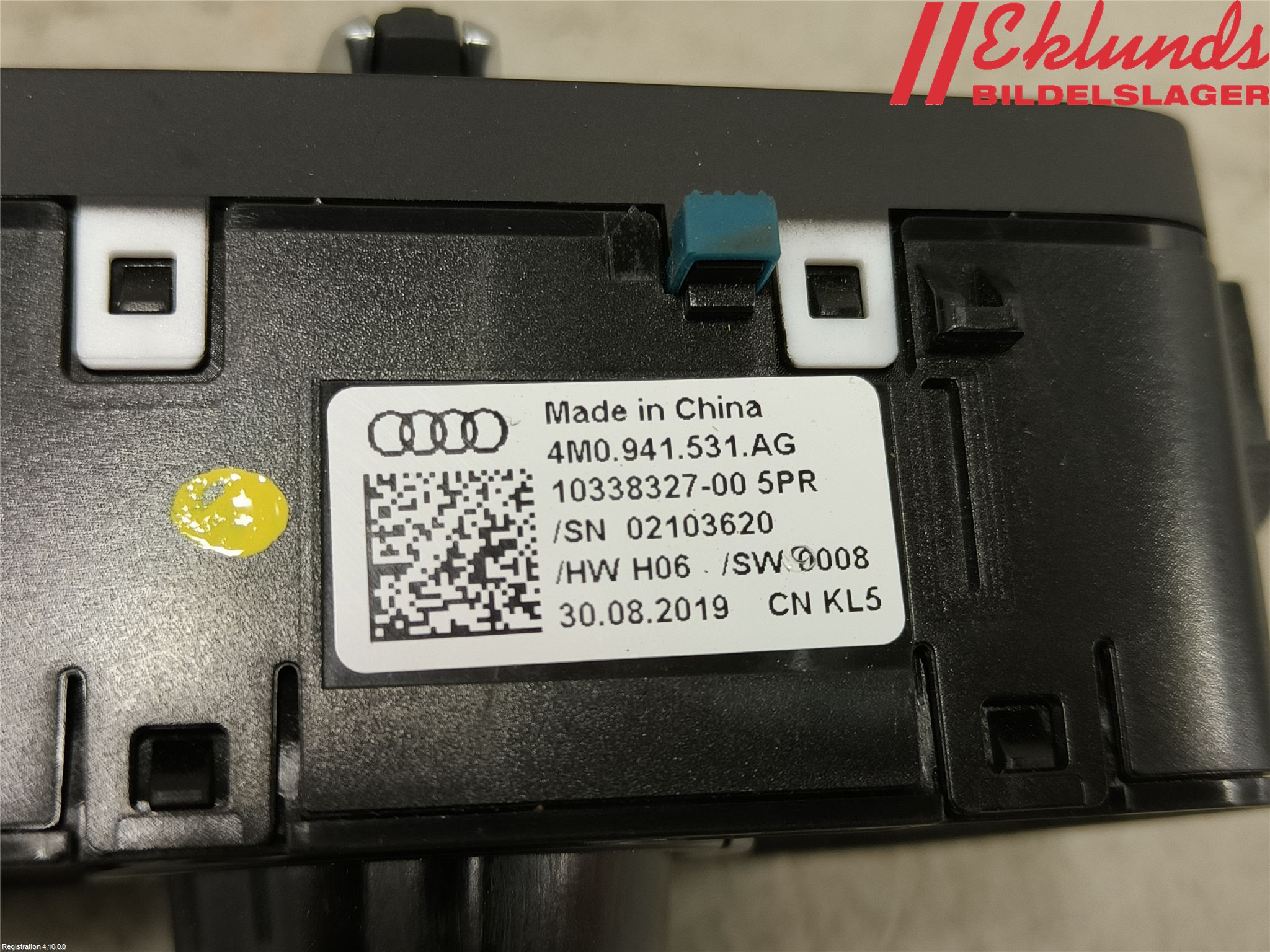 Audi A4/S4 B9 20- Strömställare Ljus