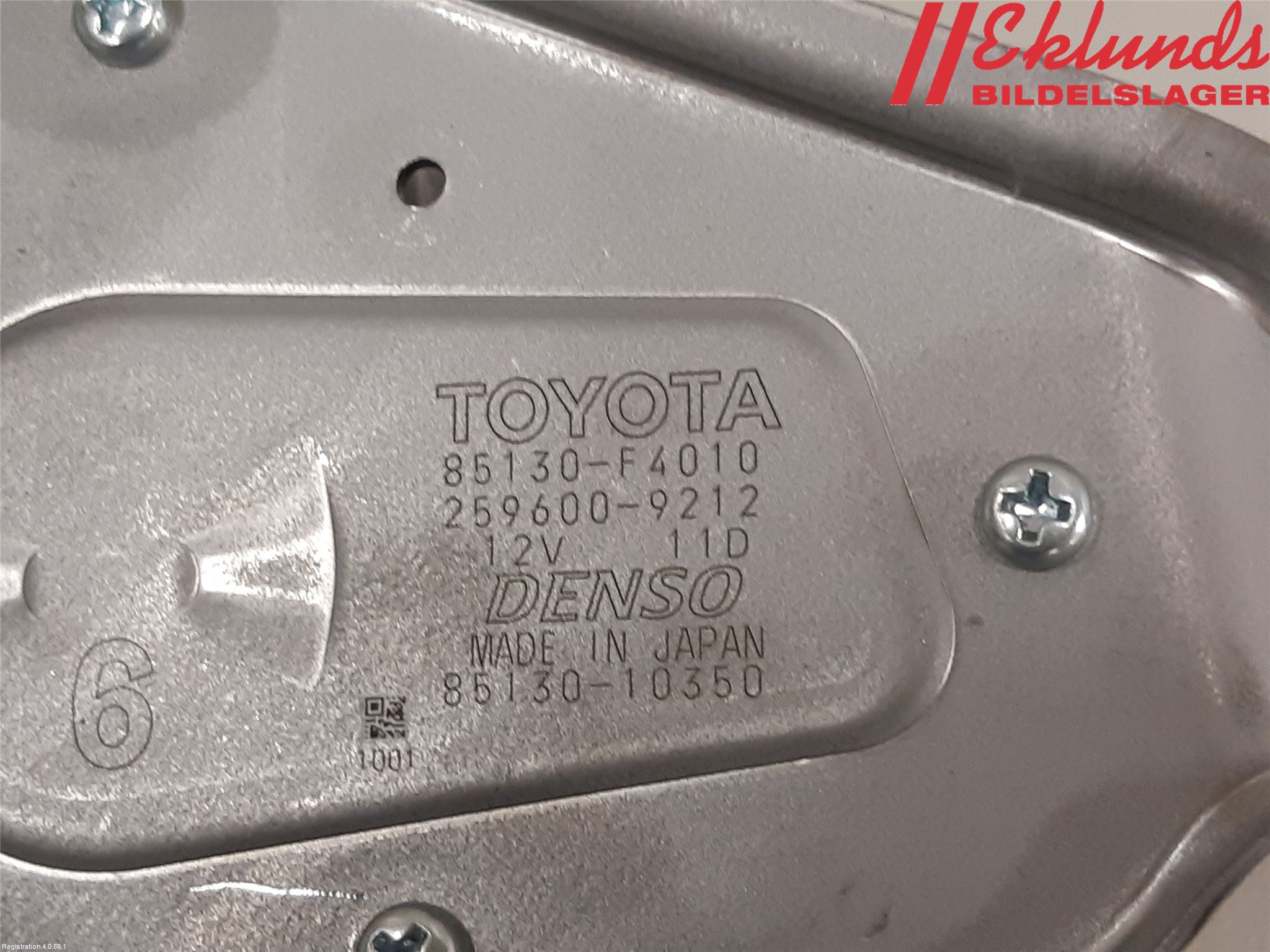 Toyota C-HR 16-23 Torkarmotor Baklucka