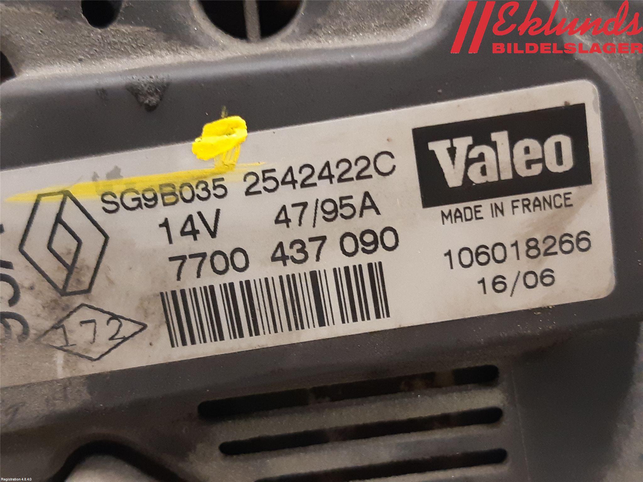 Renault CLIO II 01-08 Generator