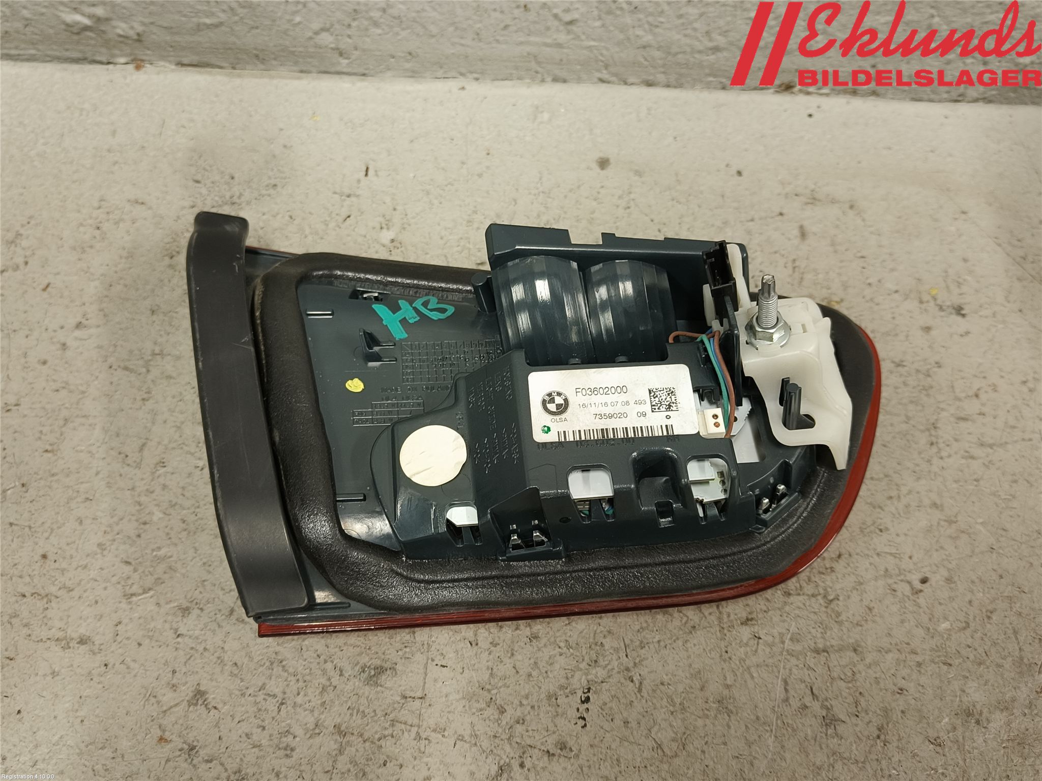 BMW 1 F20/F21 11-19 Bakljus Lucka Hö