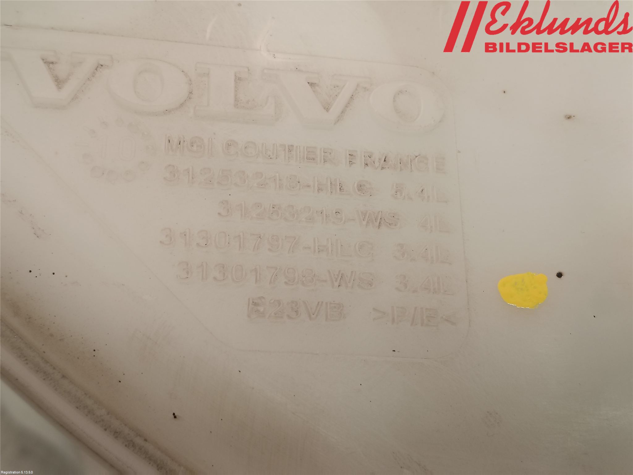 Volvo V60 11-13 Spolartank Vindruta