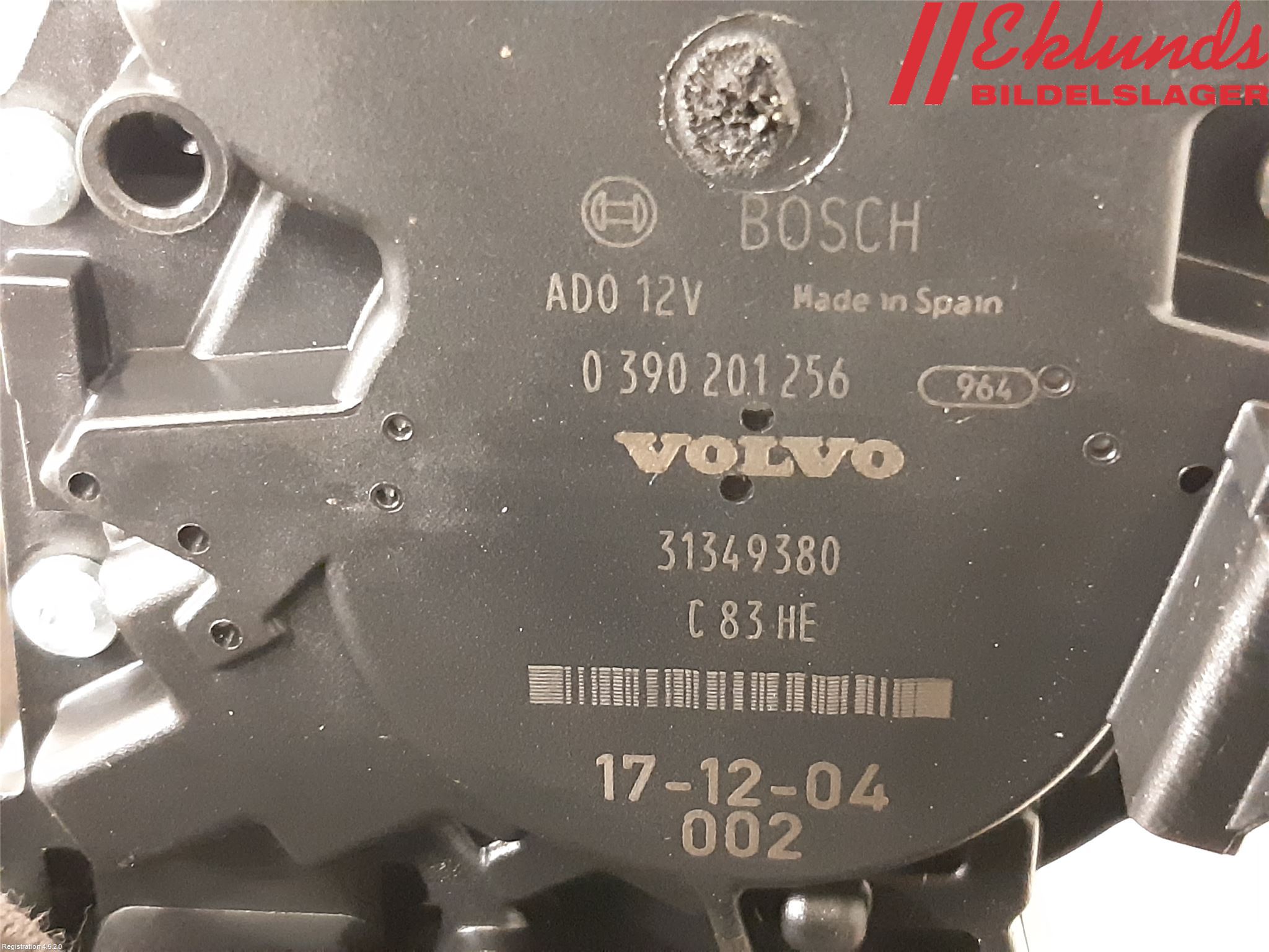 Volvo XC90/RECHARGE 16- Torkarmotor Baklucka
