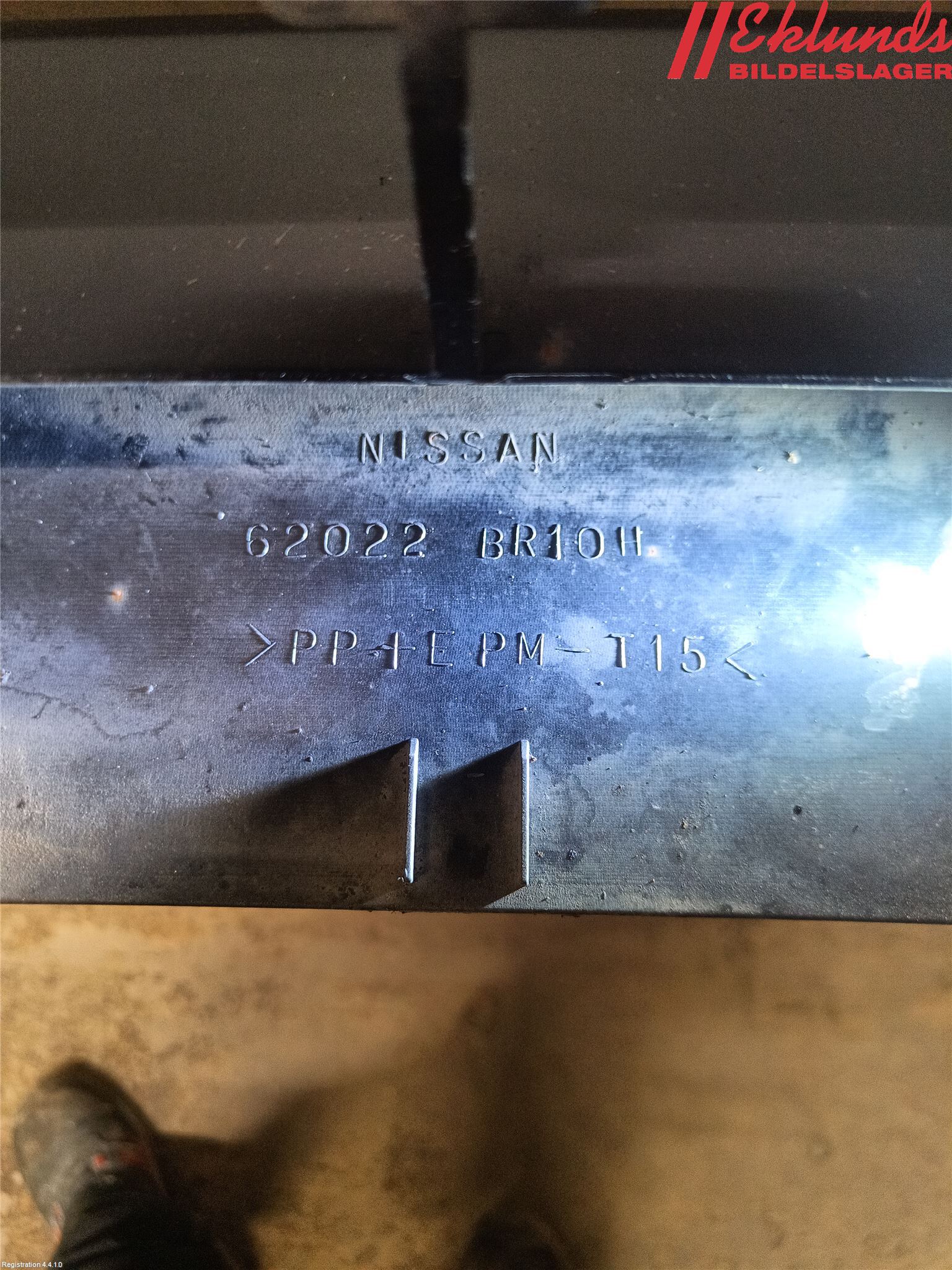 Nissan QASHQAI 10-14 Stötfångarbeklädnad Fram