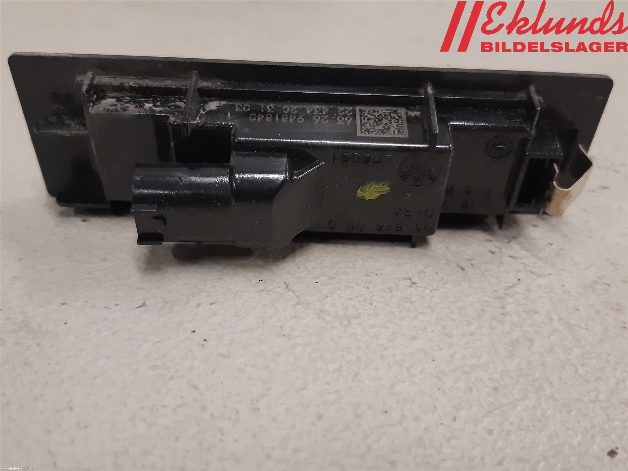 BMW iX I20 22- Skylt Belysning