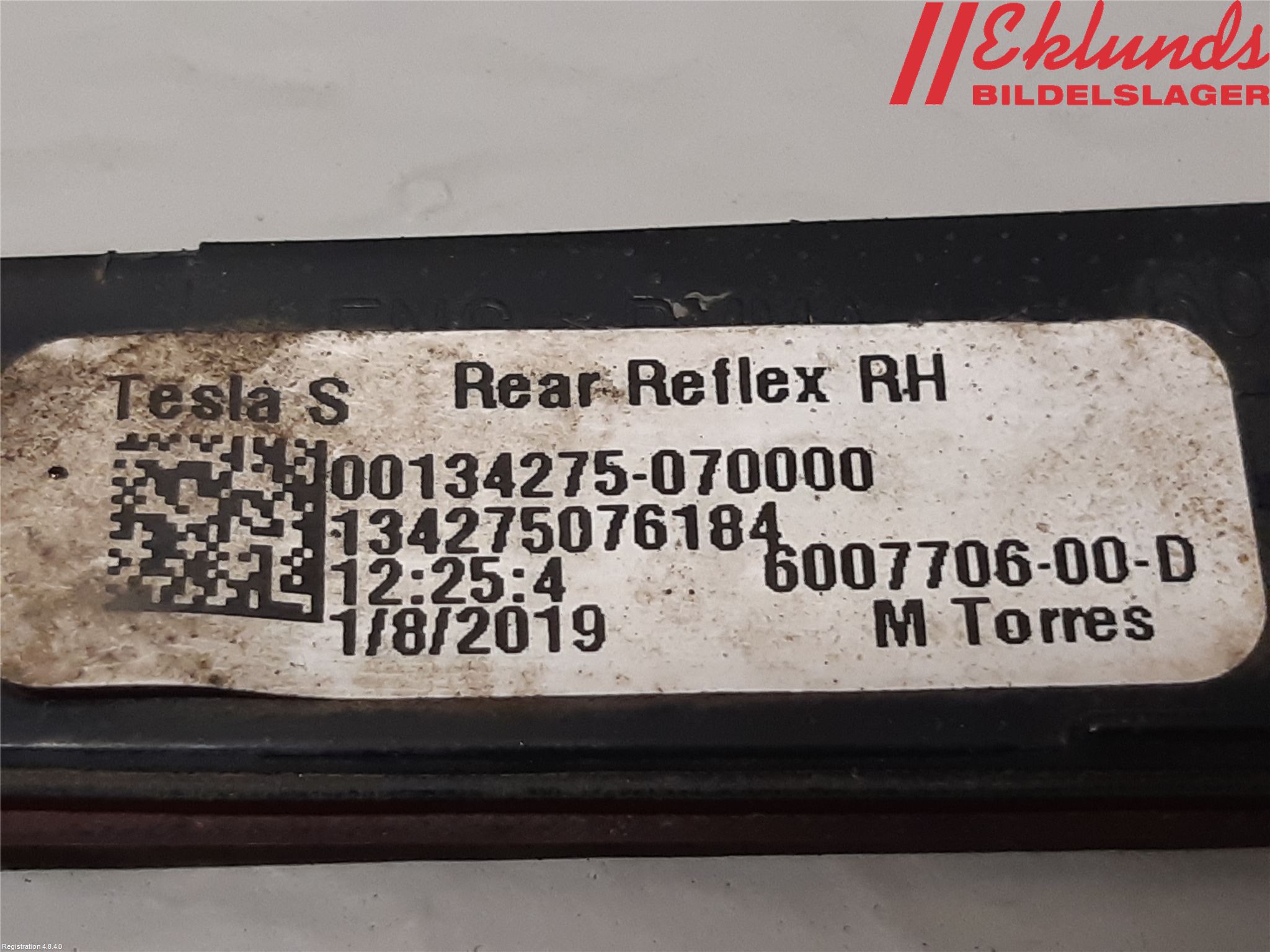 Tesla MODEL S 13- Dimljus/Reflex Bak