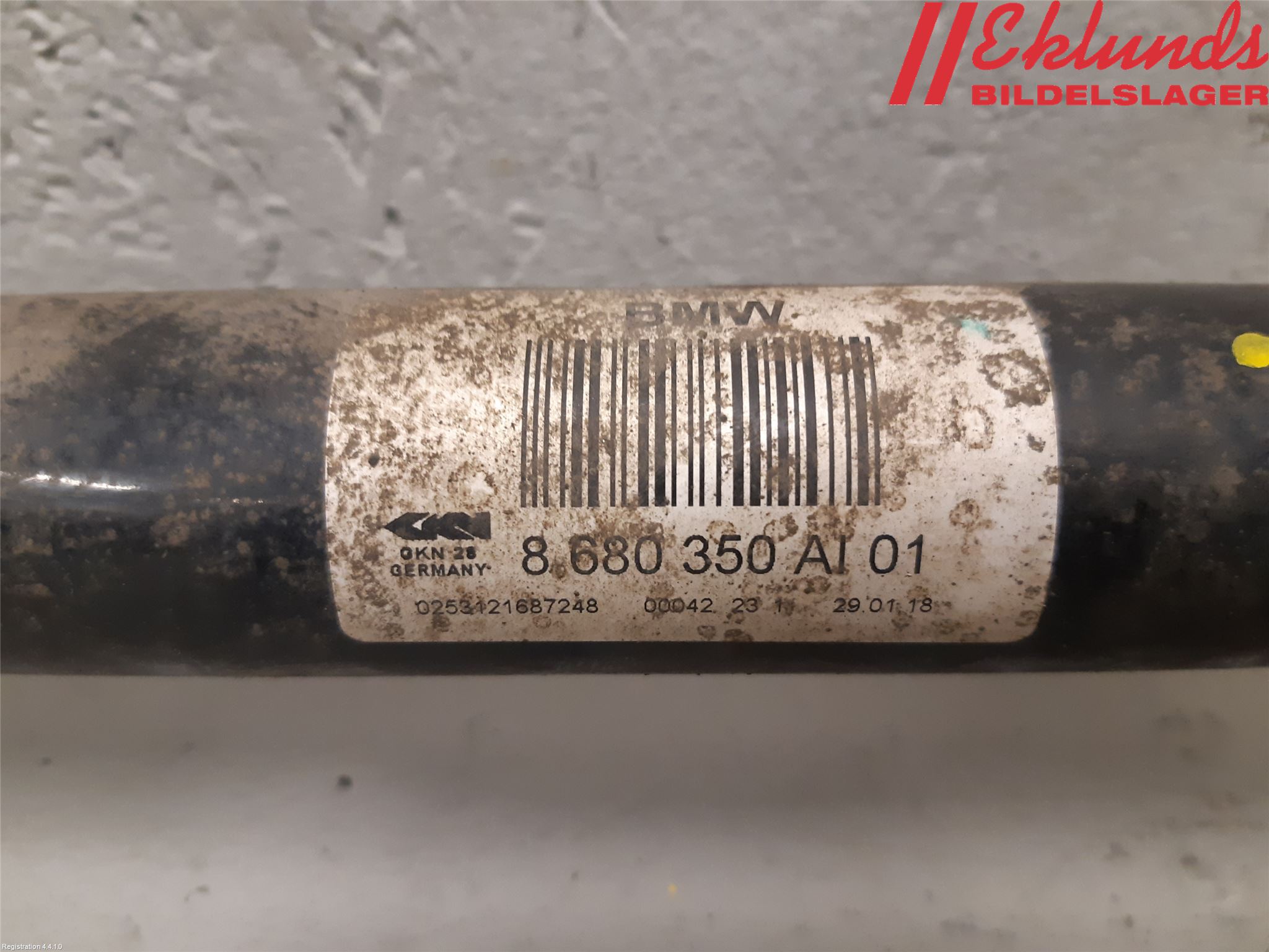 BMW 3 F30/F31/F80 12-19 Drivaxel Bak Höger