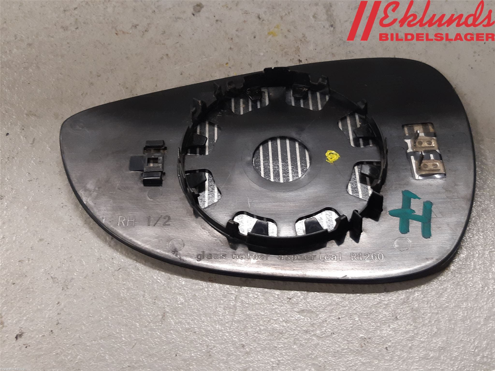 Ford FIESTA 09-12 Spegelglas Hö