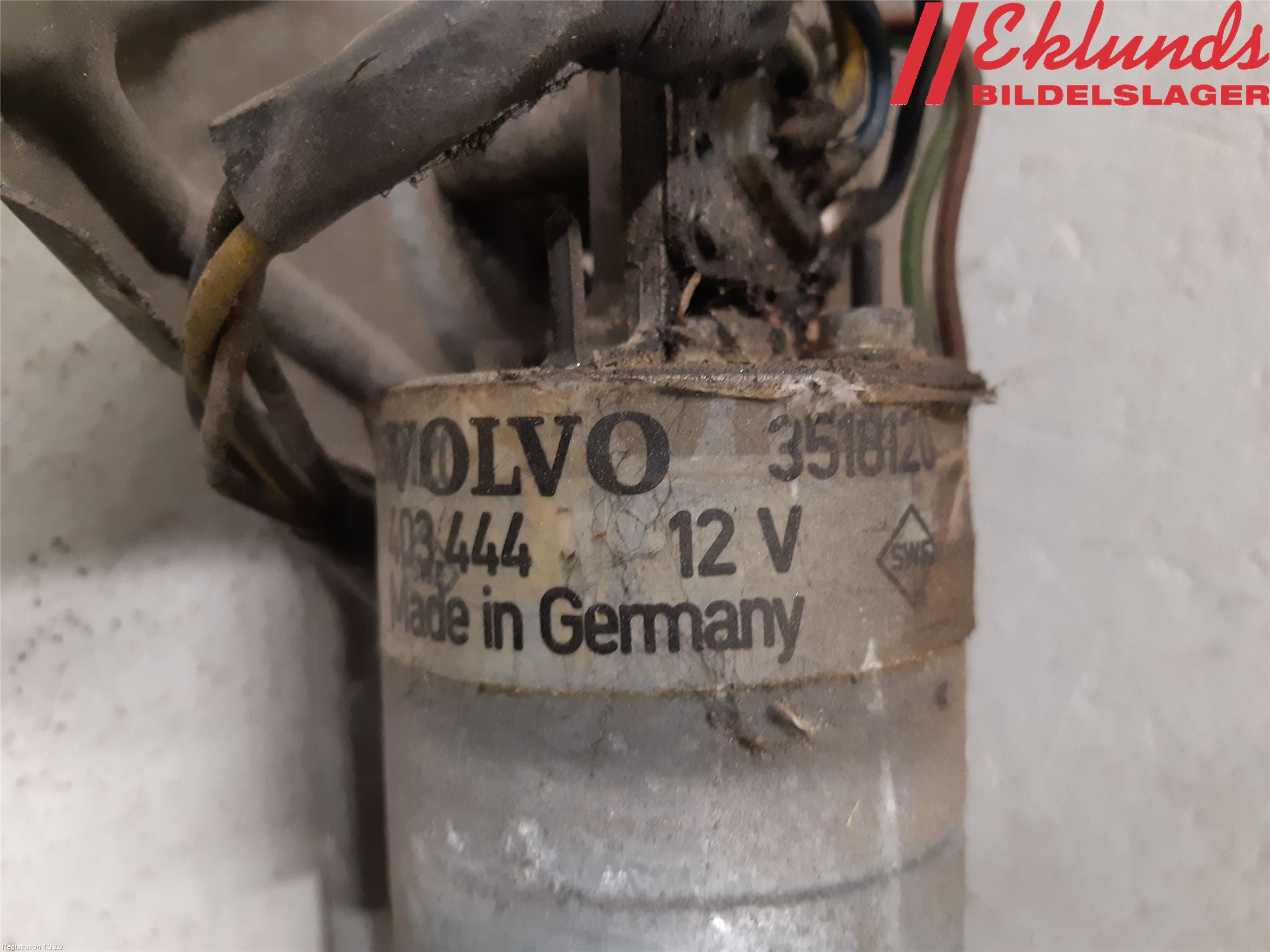 Volvo 940 91-98 Torkarmotor Vindruta