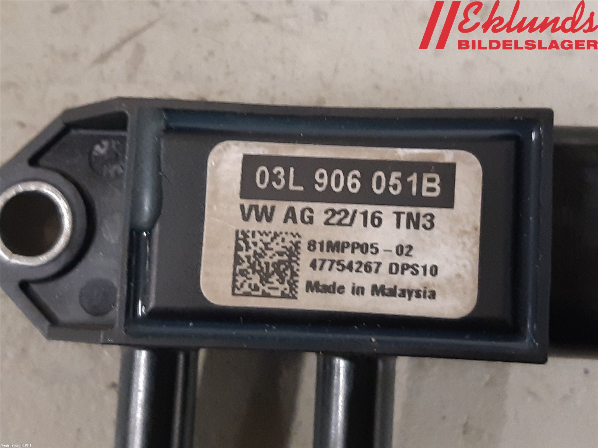 Volkswagen VW SHARAN 11- Givare Temp-Tryck Avgas